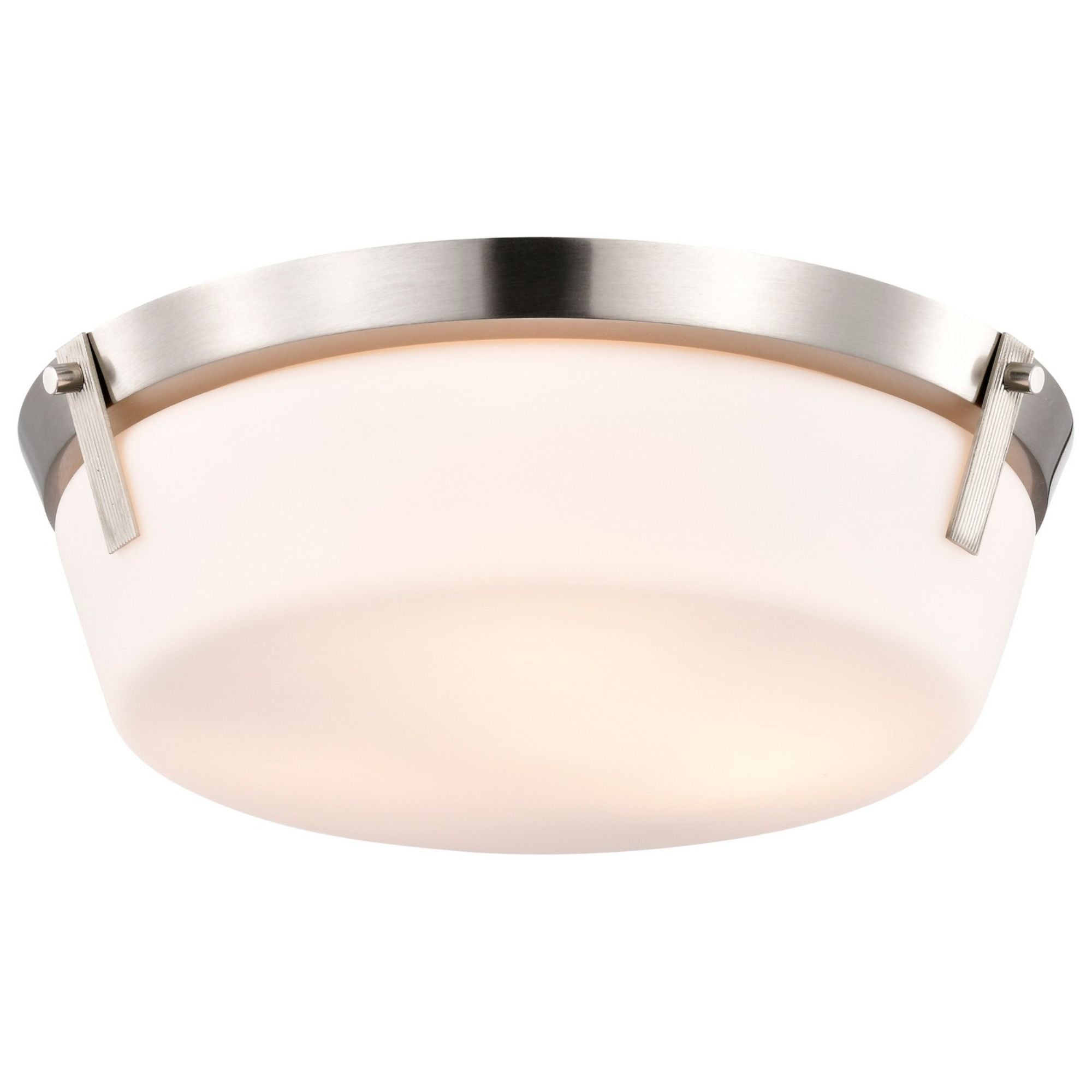 Rowen 15" 3 lights Flush Mount, Brushed Nickel Finish - Bees Lighting