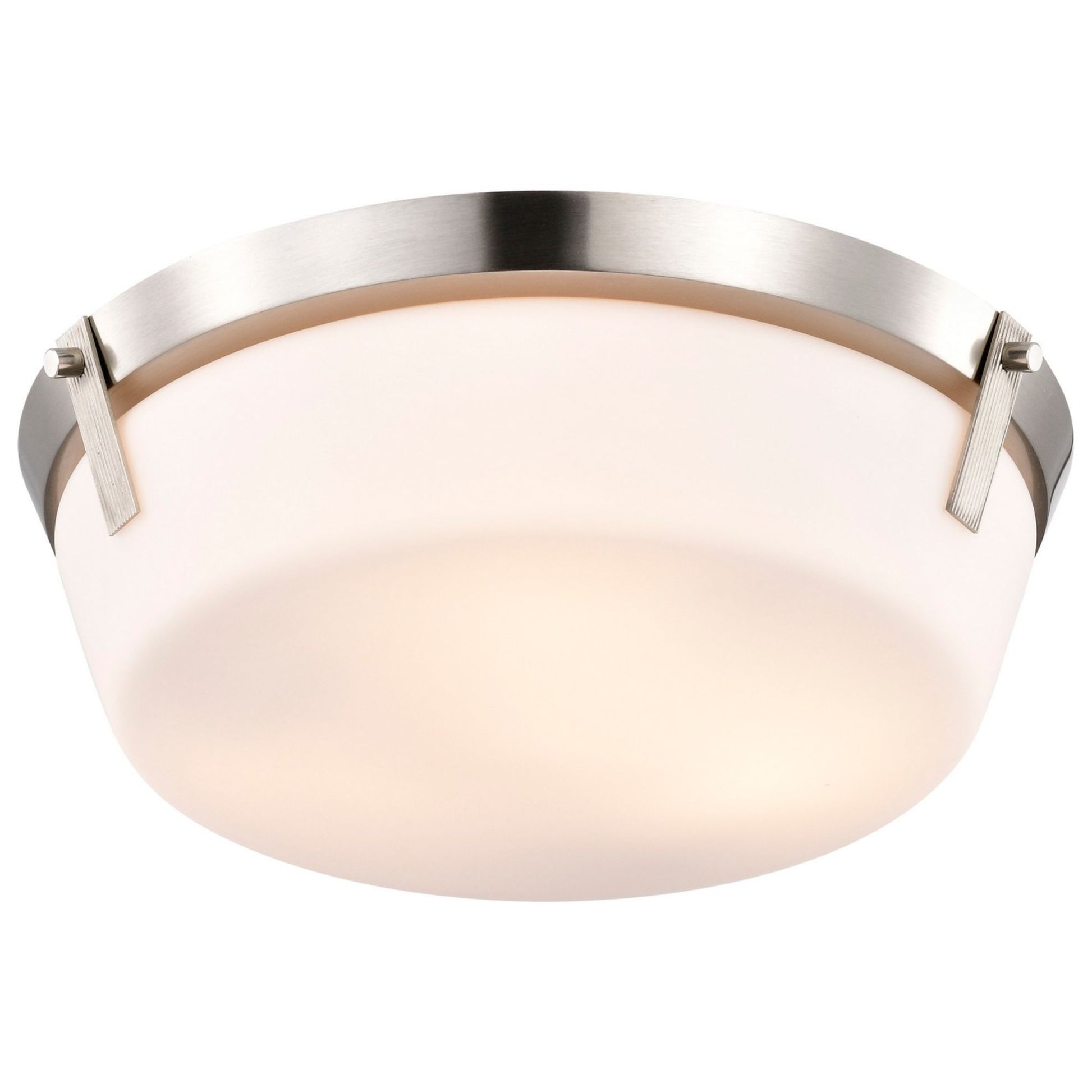 Rowen 15" 3 lights Flush Mount, Brushed Nickel Finish - Bees Lighting