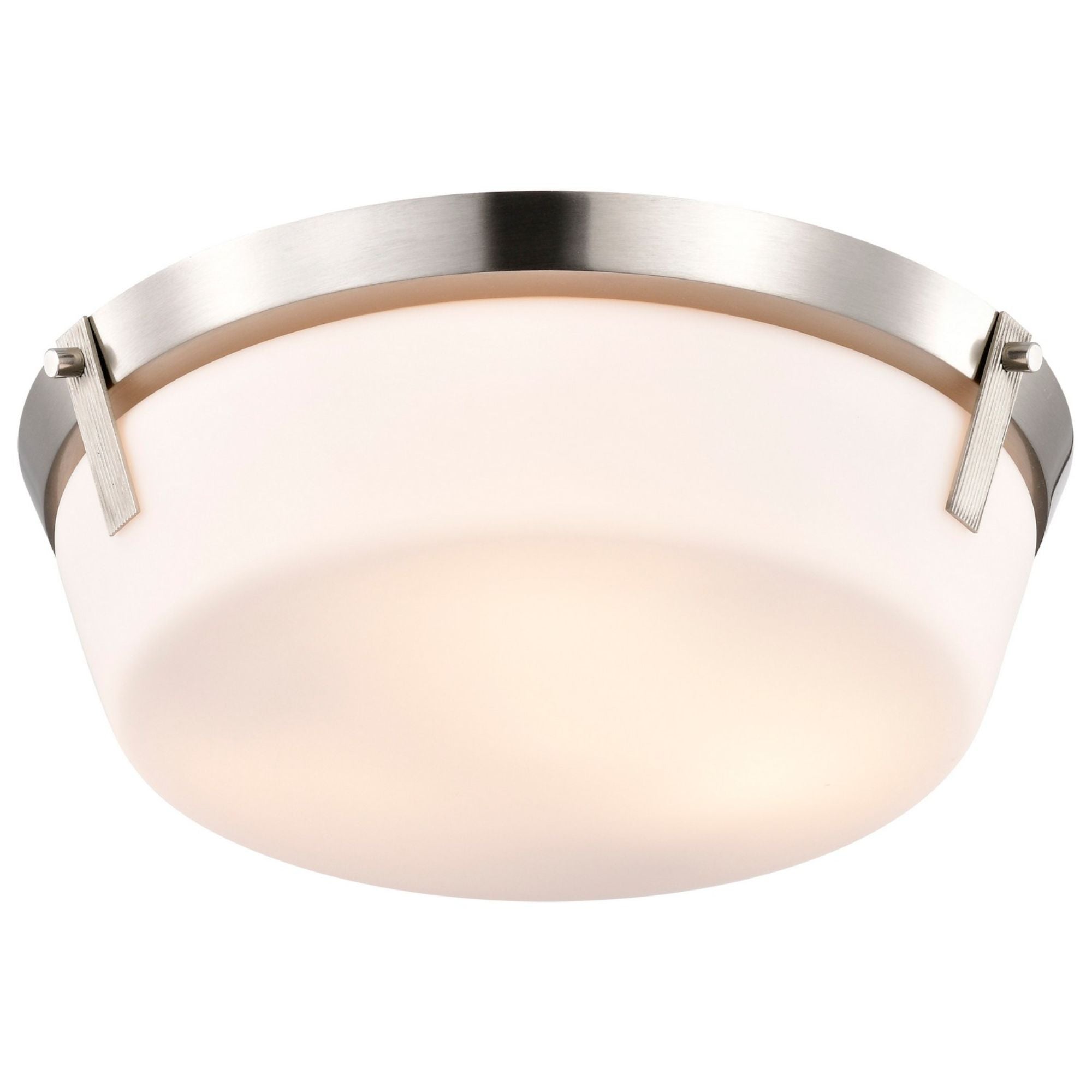 Rowen 15" 3 lights Flush Mount, Brushed Nickel Finish - Bees Lighting