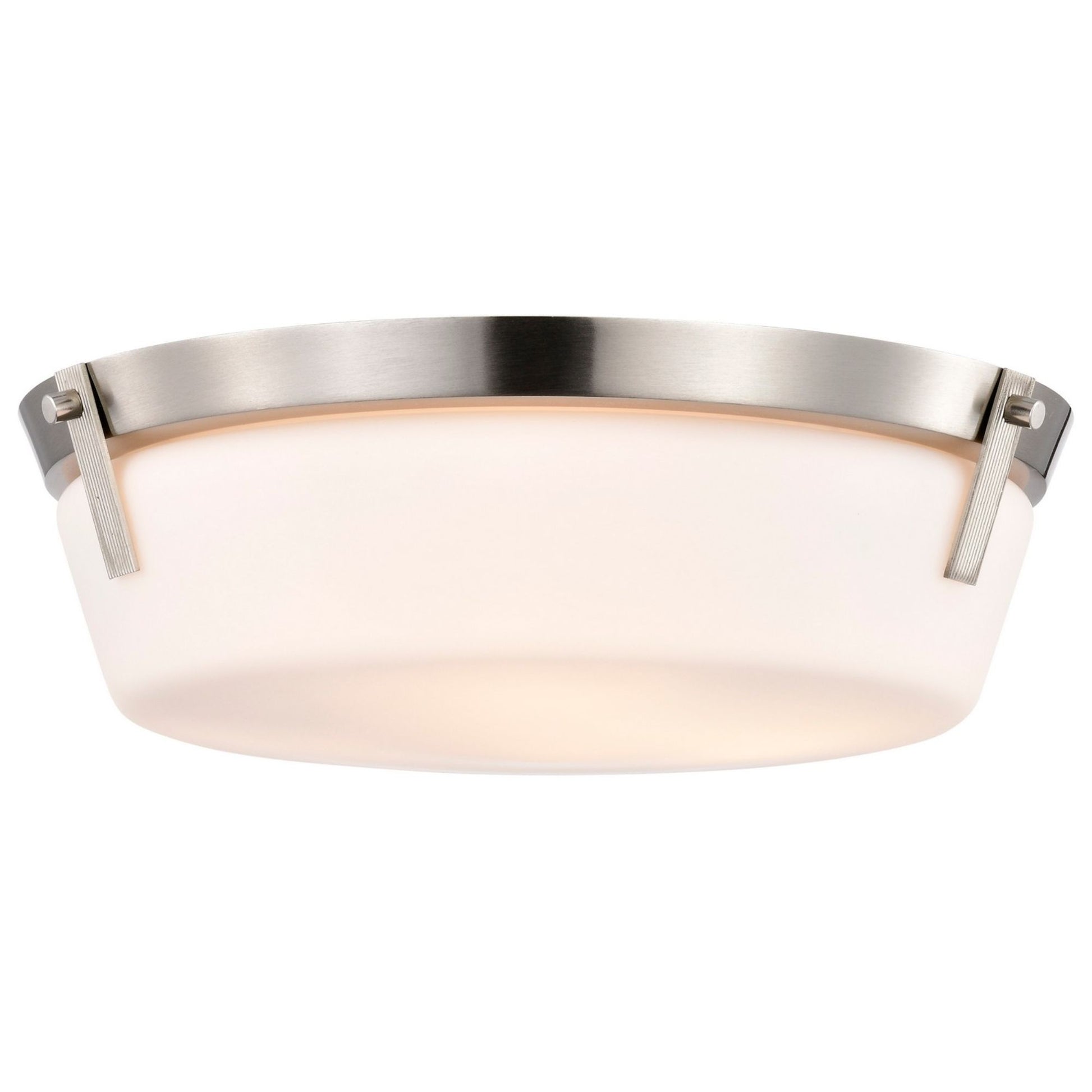 Rowen 15" 3 lights Flush Mount, Brushed Nickel Finish - Bees Lighting