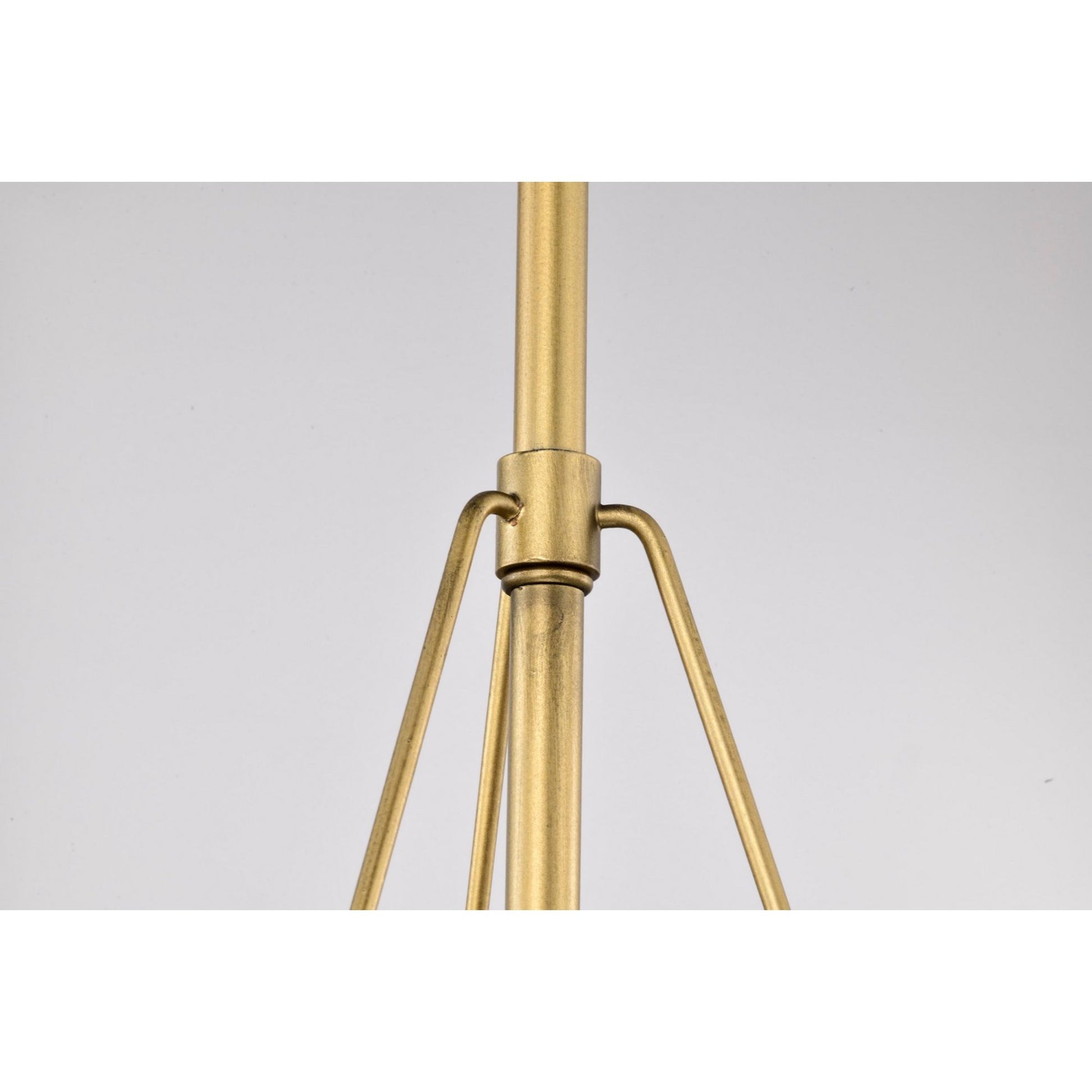 Adina 13" Pendant, Matte Black and Natural Brass Finish - Bees Lighting