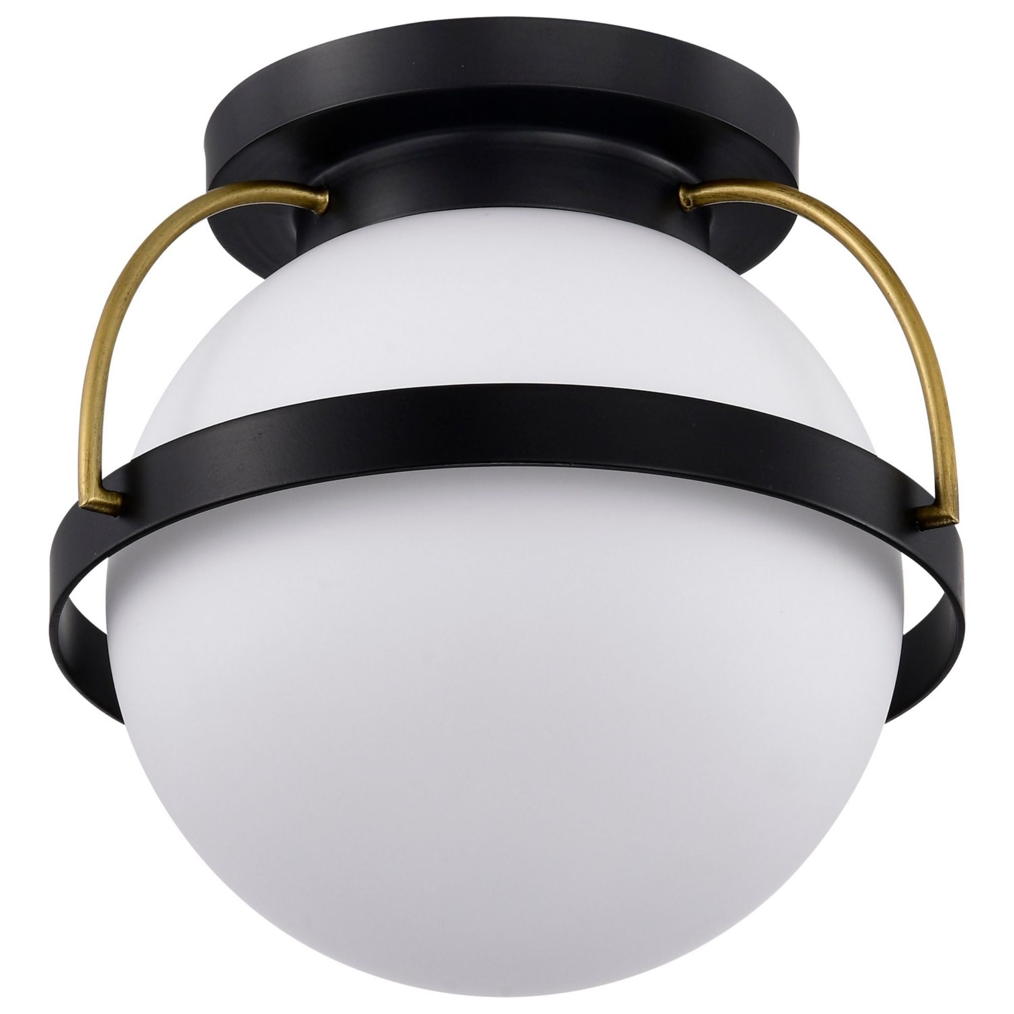 Lakeshore 10" Flush Mount, Matte Black Finish - Bees Lighting