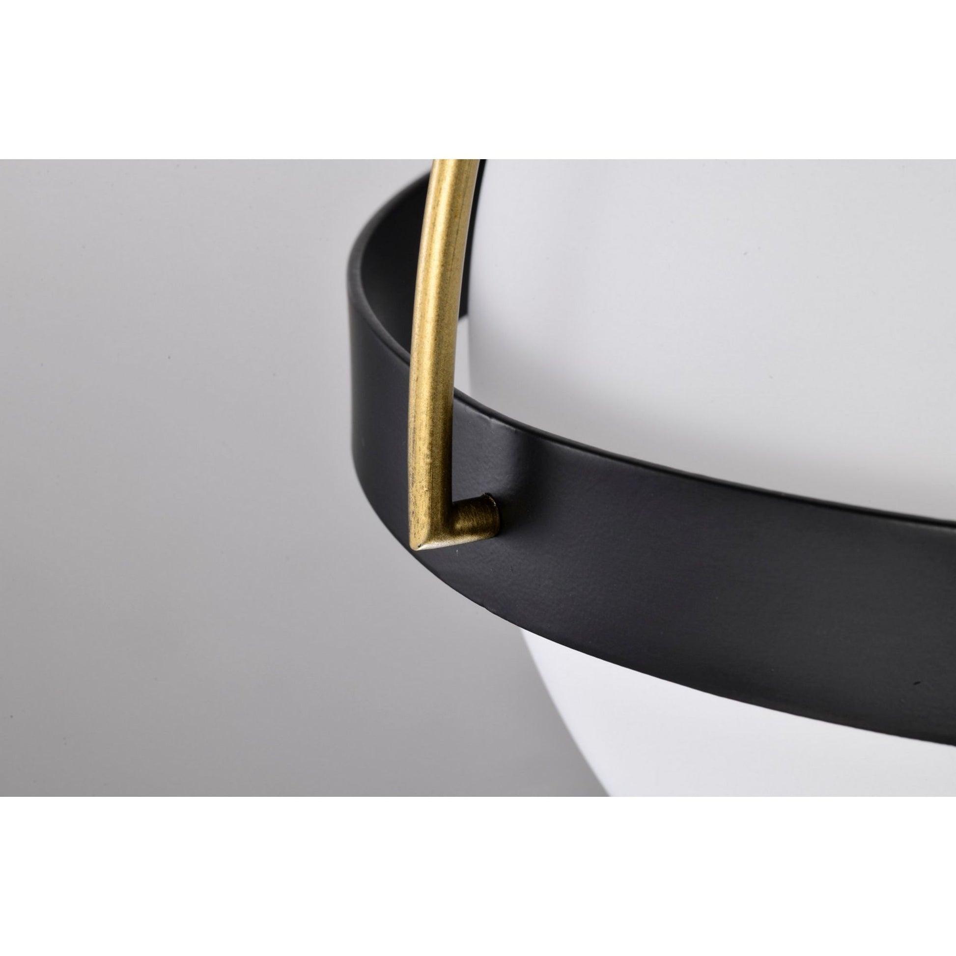 Lakeshore 13" Flush Mount, Matte Black Finish - Bees Lighting