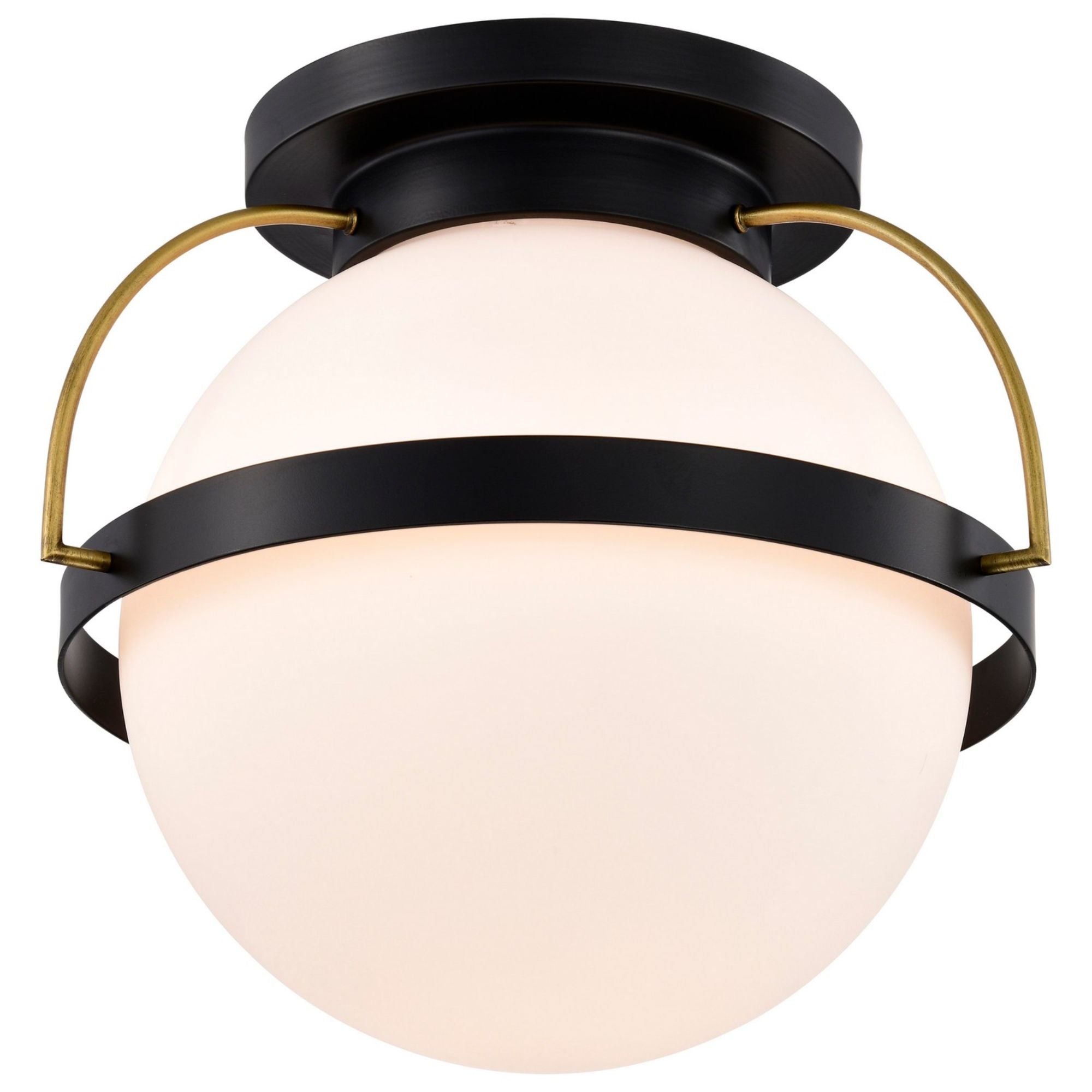 Lakeshore 18 in. Flush Mount Light Matte Black Finish