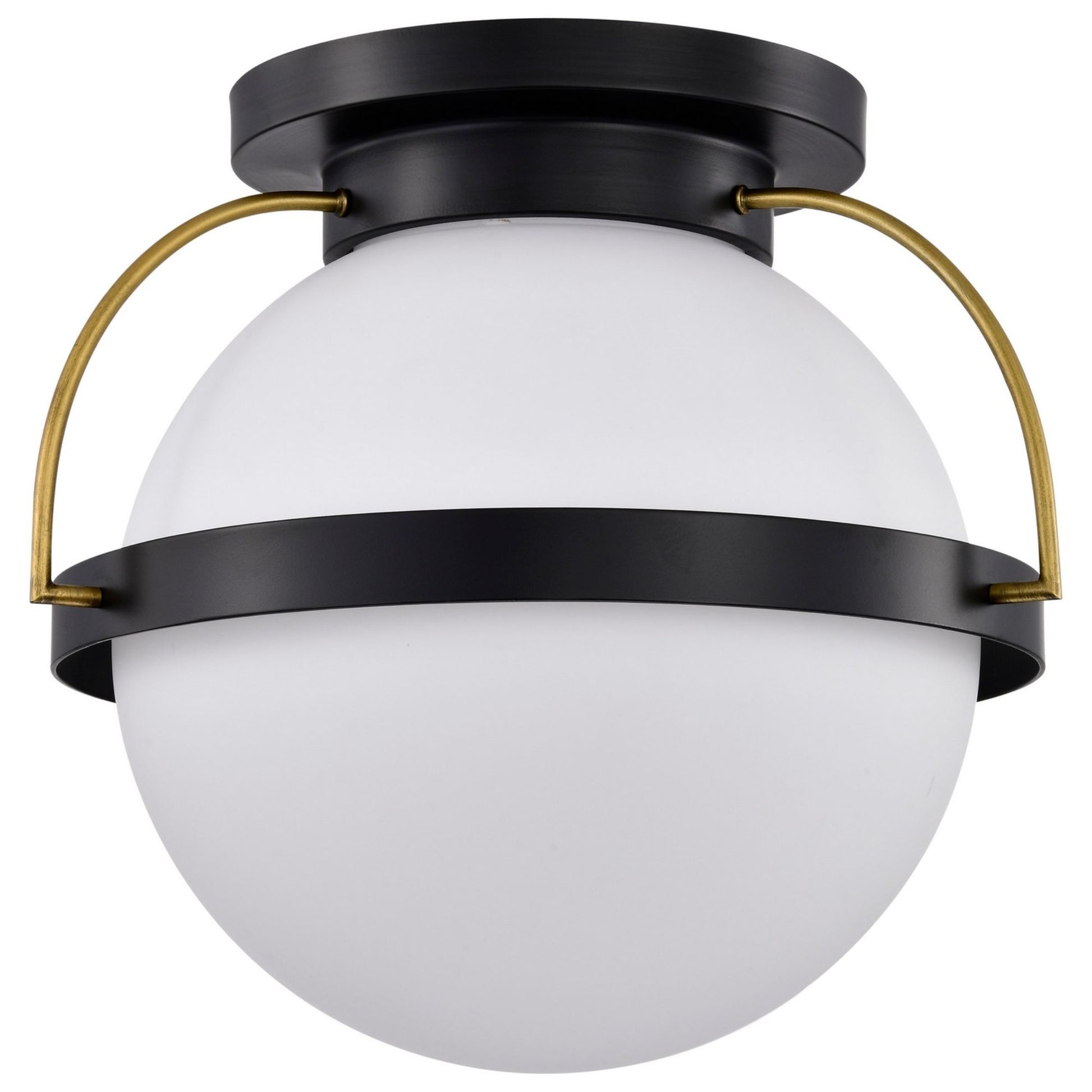 Lakeshore 18" Flush Mount, Matte Black Finish - Bees Lighting