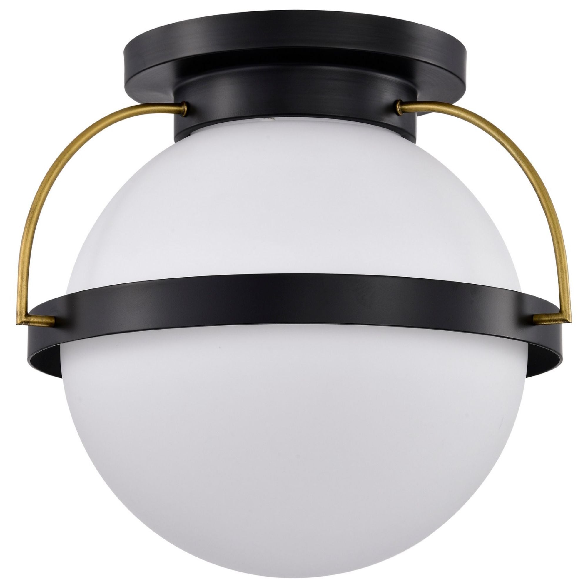 Lakeshore 18" Flush Mount, Matte Black Finish - Bees Lighting