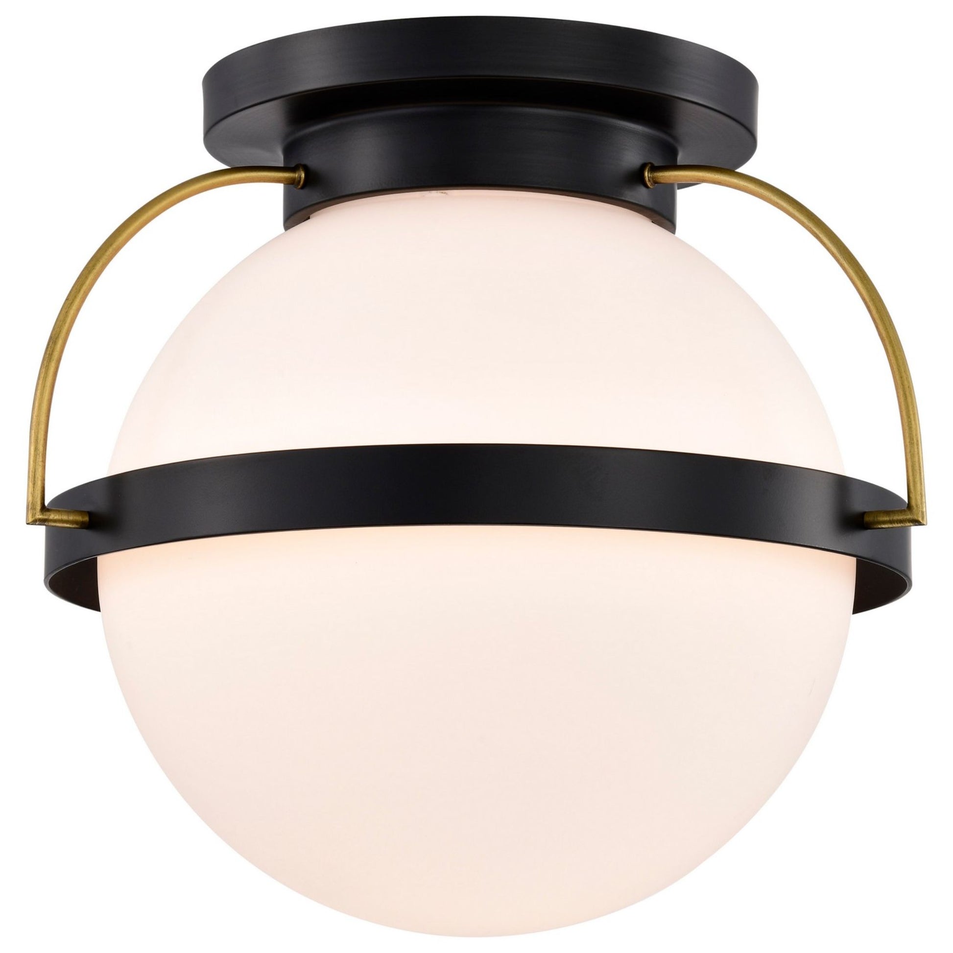 Lakeshore 18" Flush Mount, Matte Black Finish - Bees Lighting