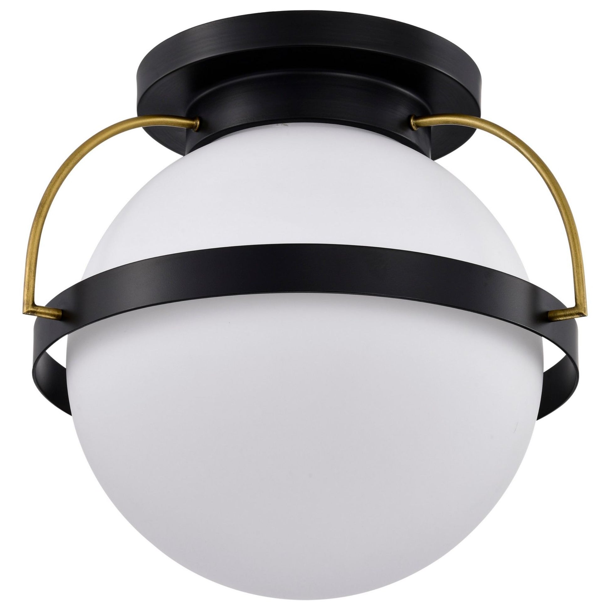 Lakeshore 18" Flush Mount, Matte Black Finish - Bees Lighting