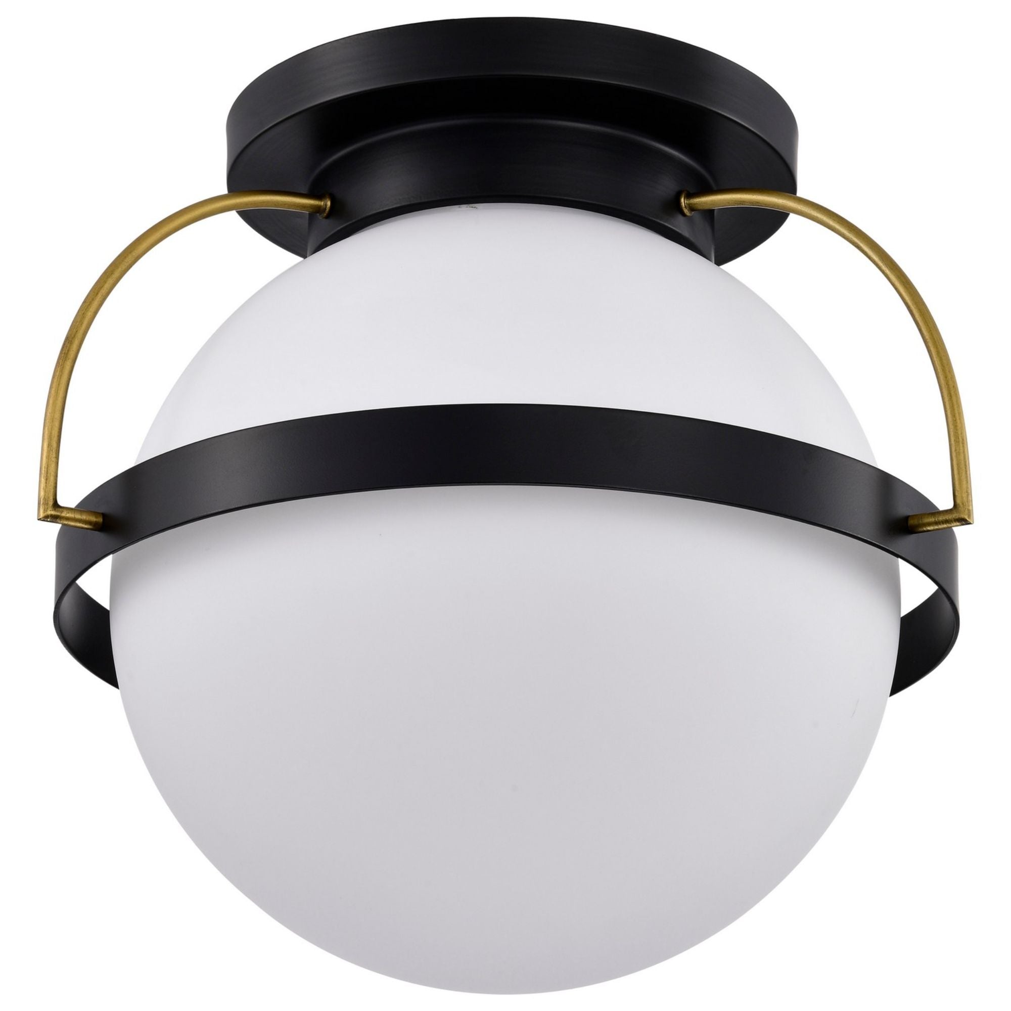 Lakeshore 18" Flush Mount, Matte Black Finish - Bees Lighting