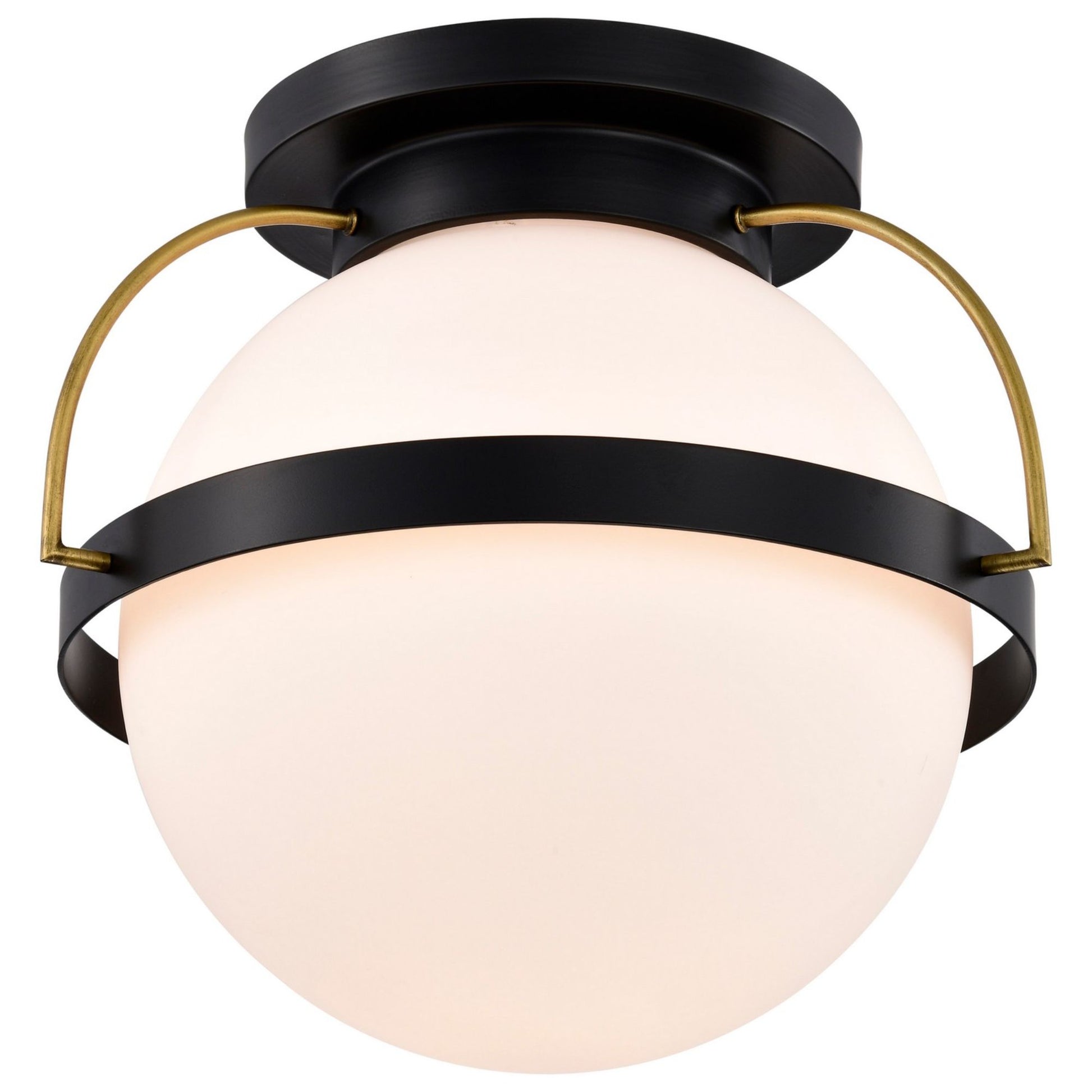Lakeshore 18" Flush Mount, Matte Black Finish - Bees Lighting
