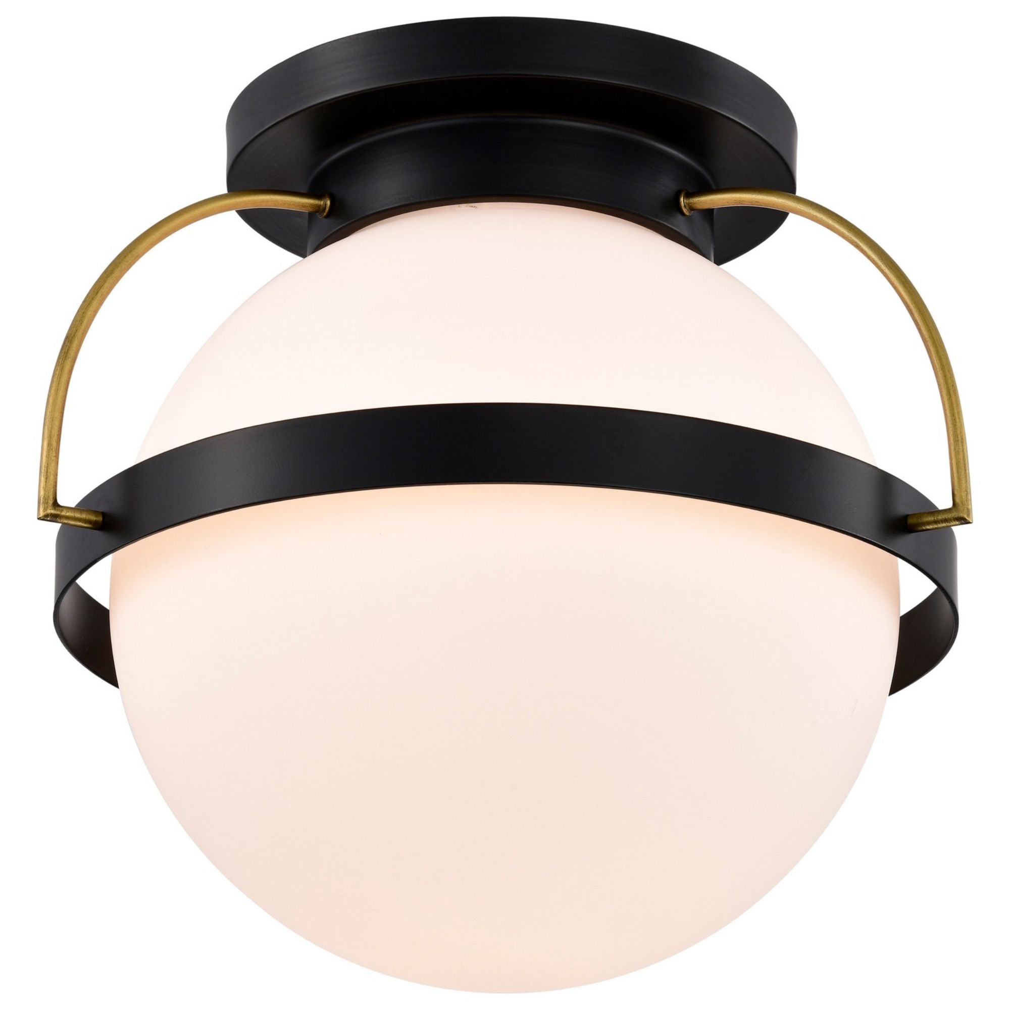 Lakeshore 18" Flush Mount, Matte Black Finish - Bees Lighting