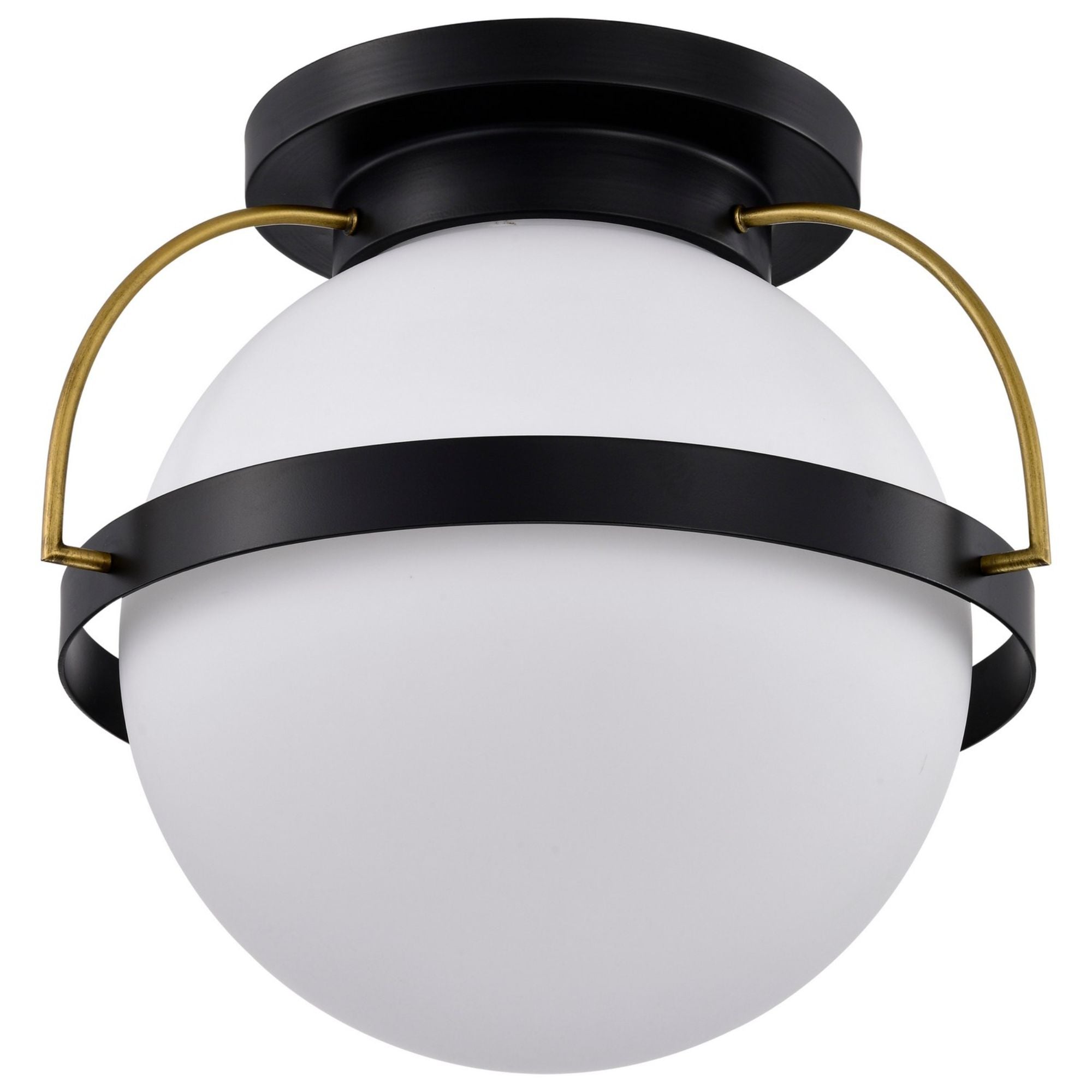 Lakeshore 18 in. Flush Mount Light Matte Black Finish