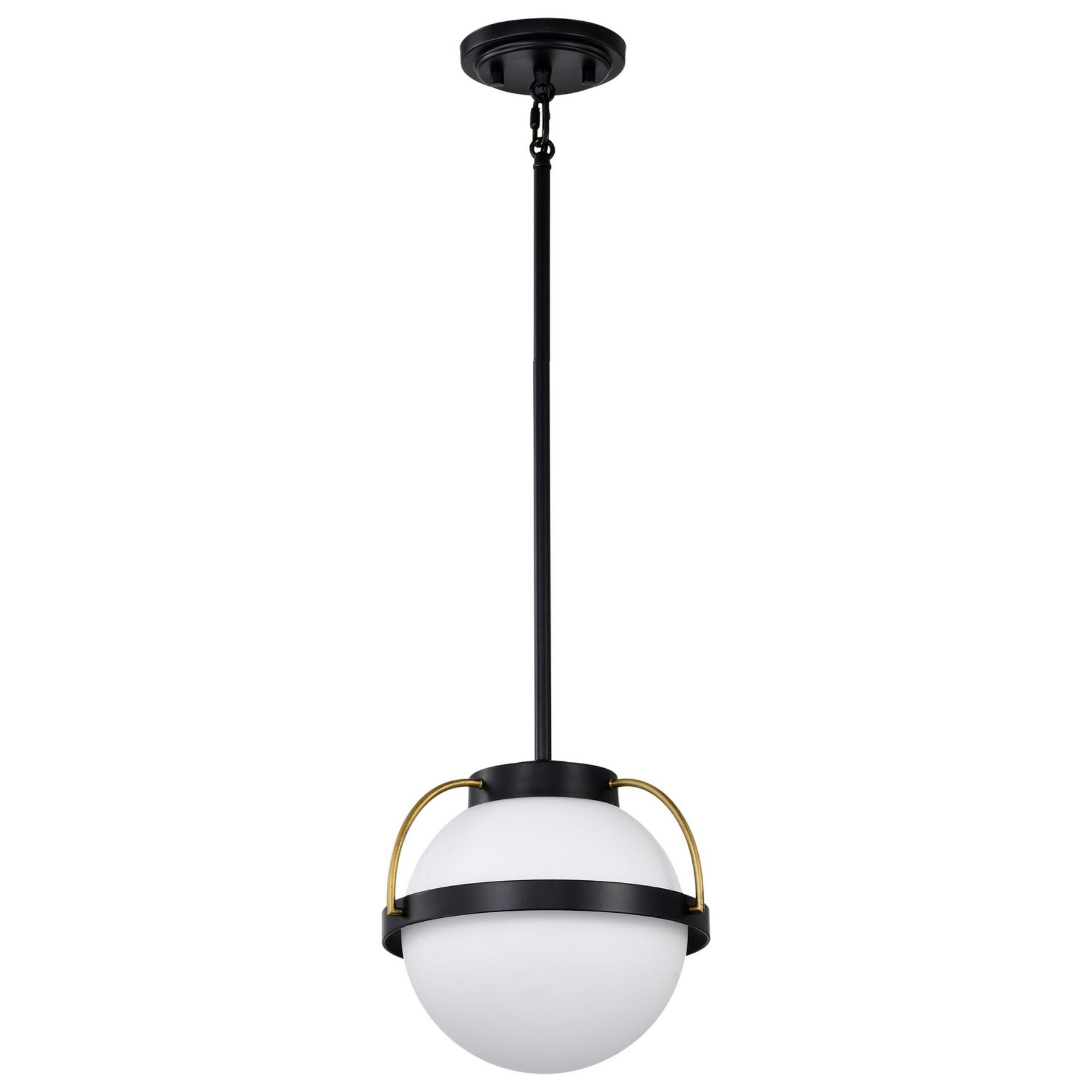 Lakeshore 1 Light Pendant Light, White Opal Glass - Bees Lighting