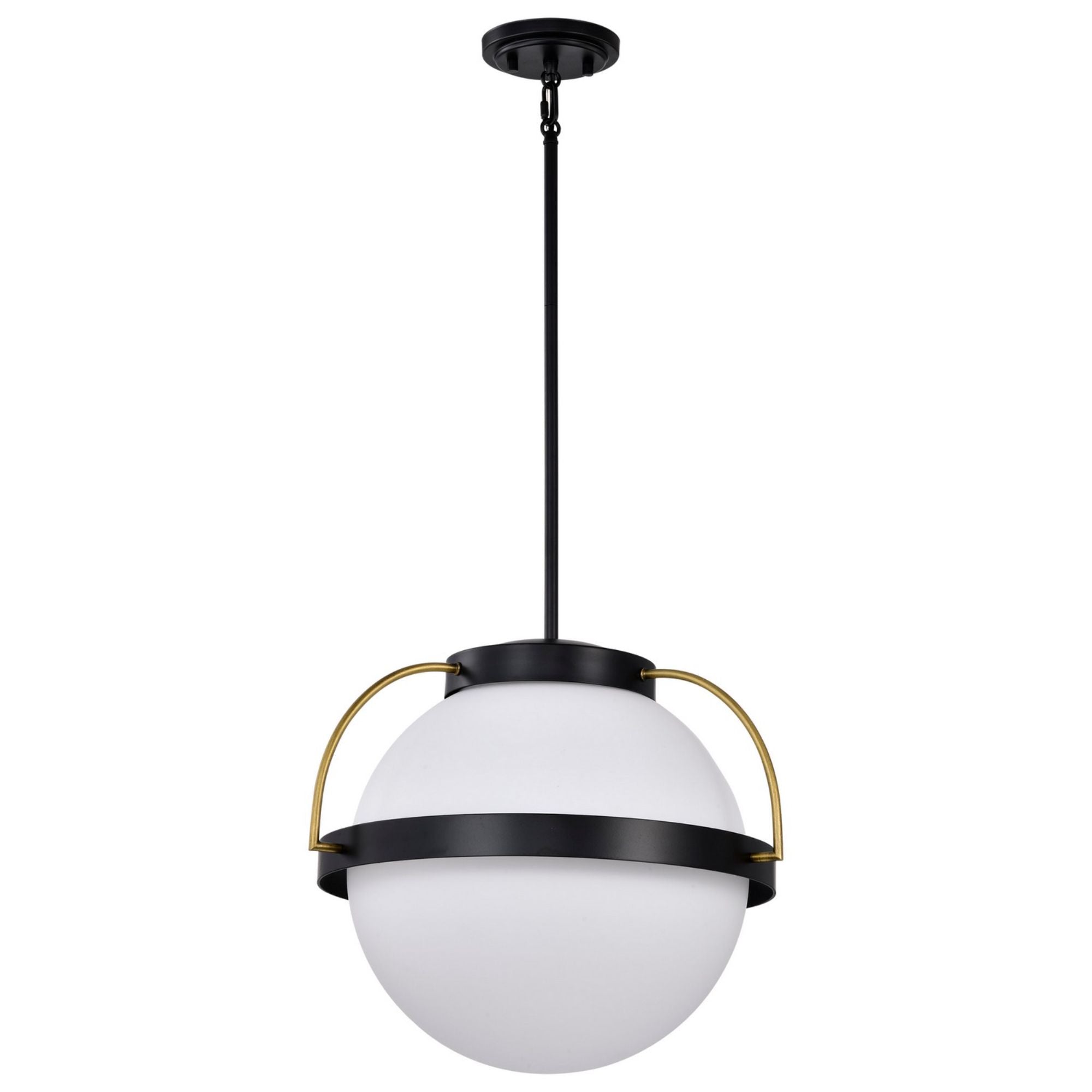 Lakeshore 1 Light Pendant Light, White Opal Glass - Bees Lighting