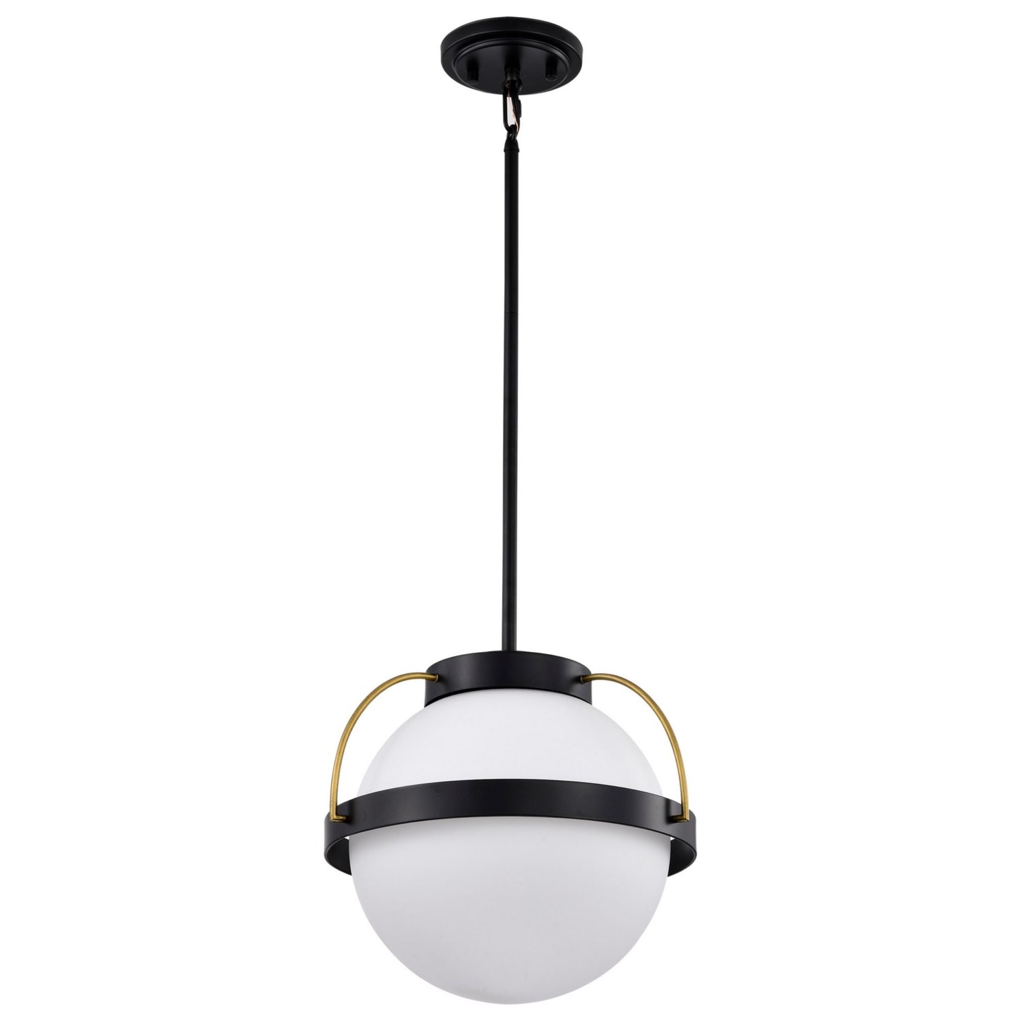 Lakeshore 1 Light Pendant Light, White Opal Glass - Bees Lighting