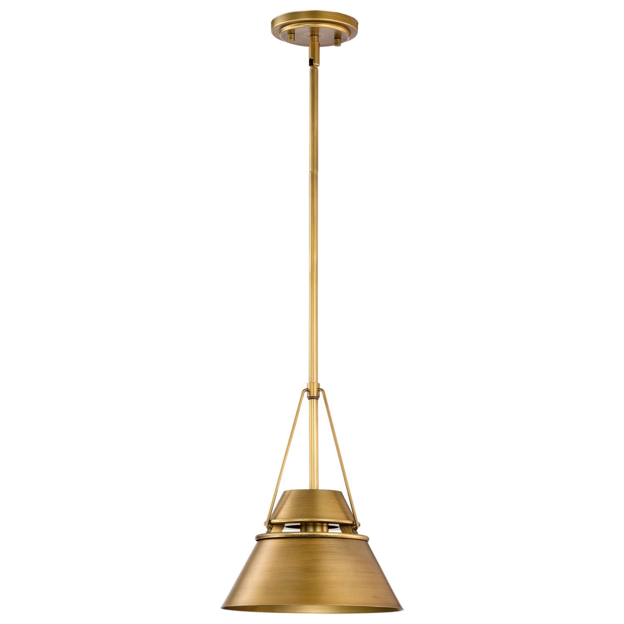Adina 10" Pendant, Natural Brass Finish - Bees Lighting