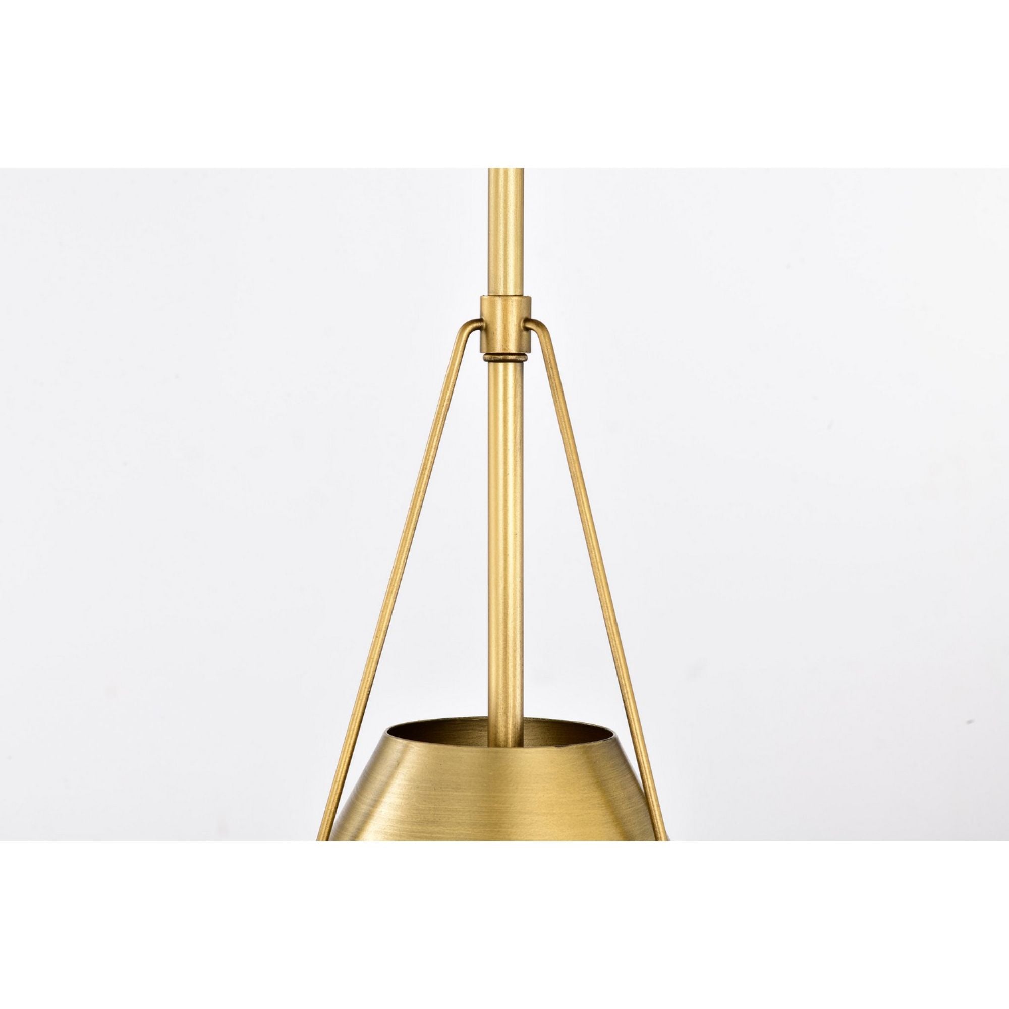 Adina 10" Pendant, Natural Brass Finish - Bees Lighting