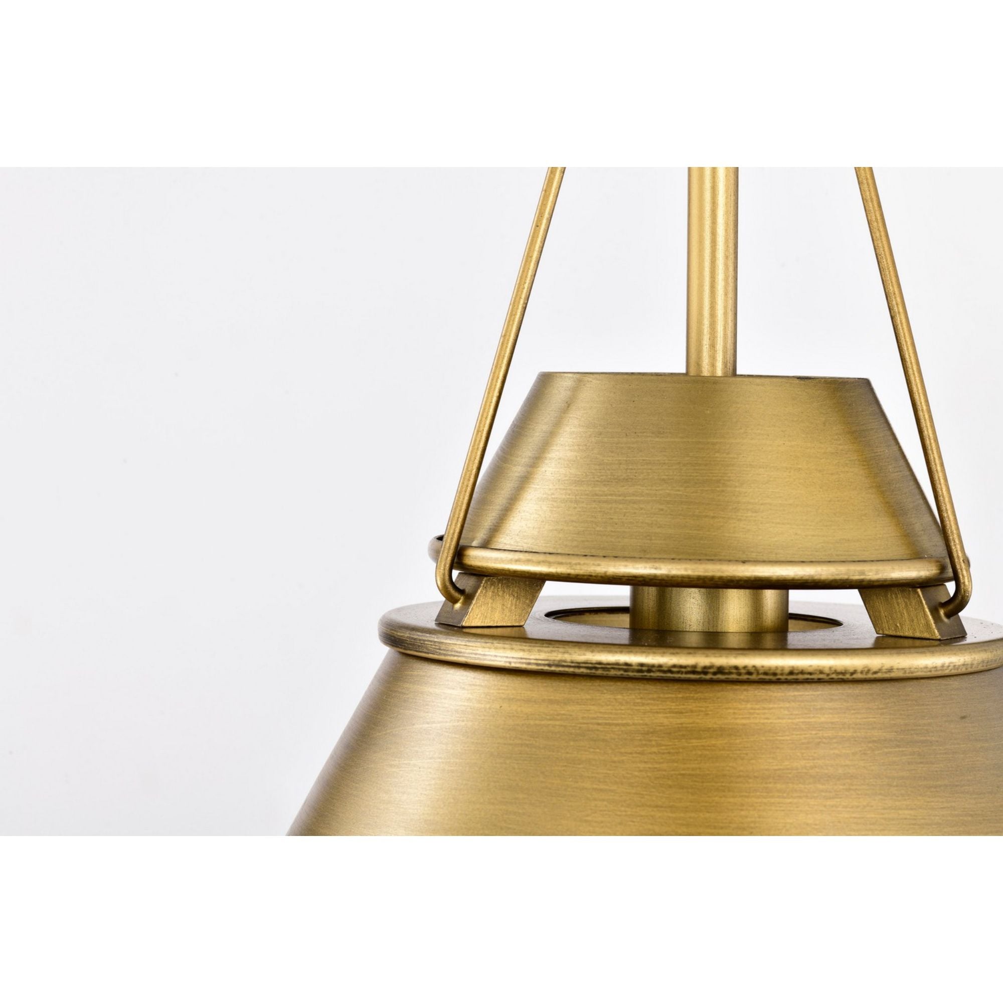 Adina 10" Pendant, Natural Brass Finish - Bees Lighting