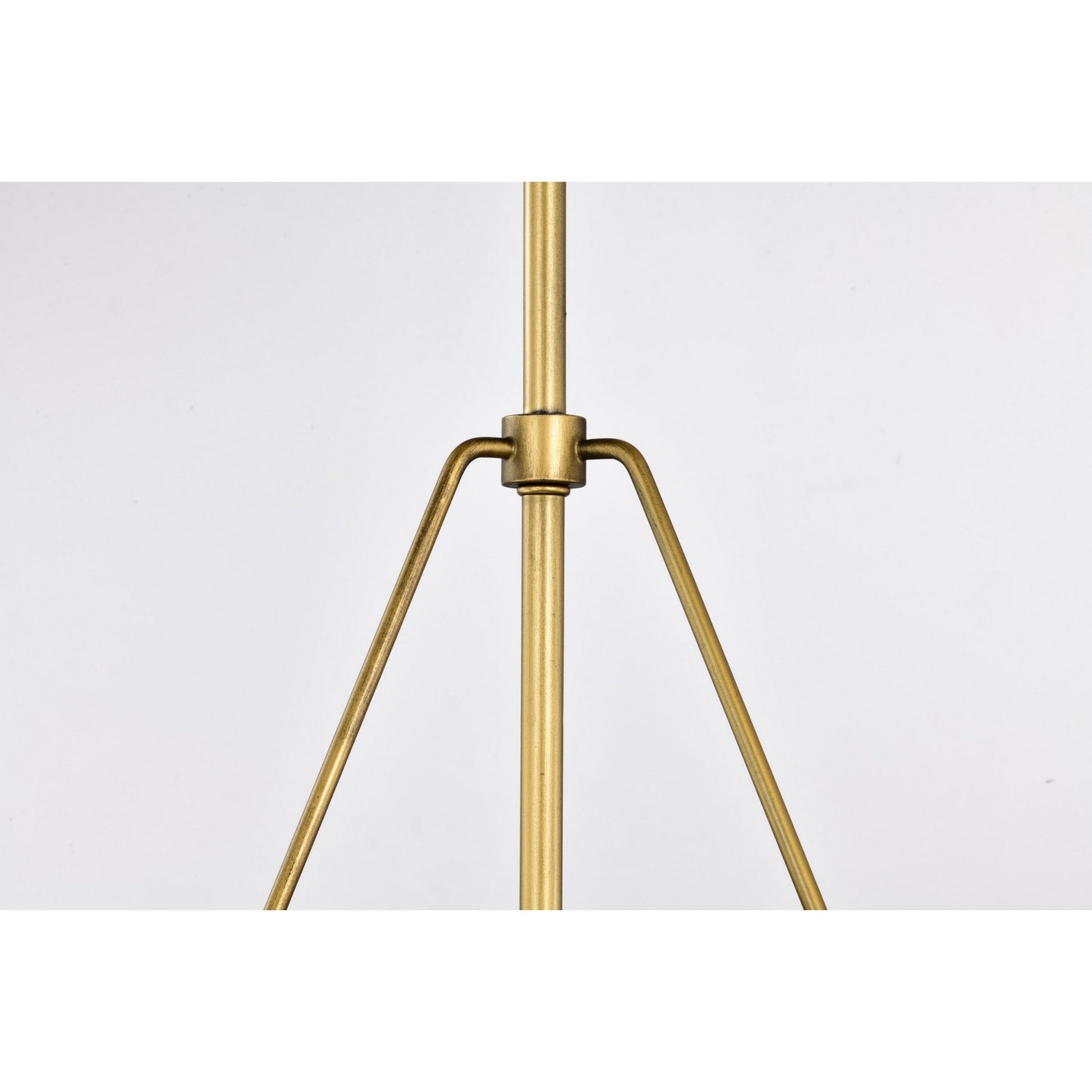 Adina 18" 3 lights Pendant, Natural Brass Finish - Bees Lighting