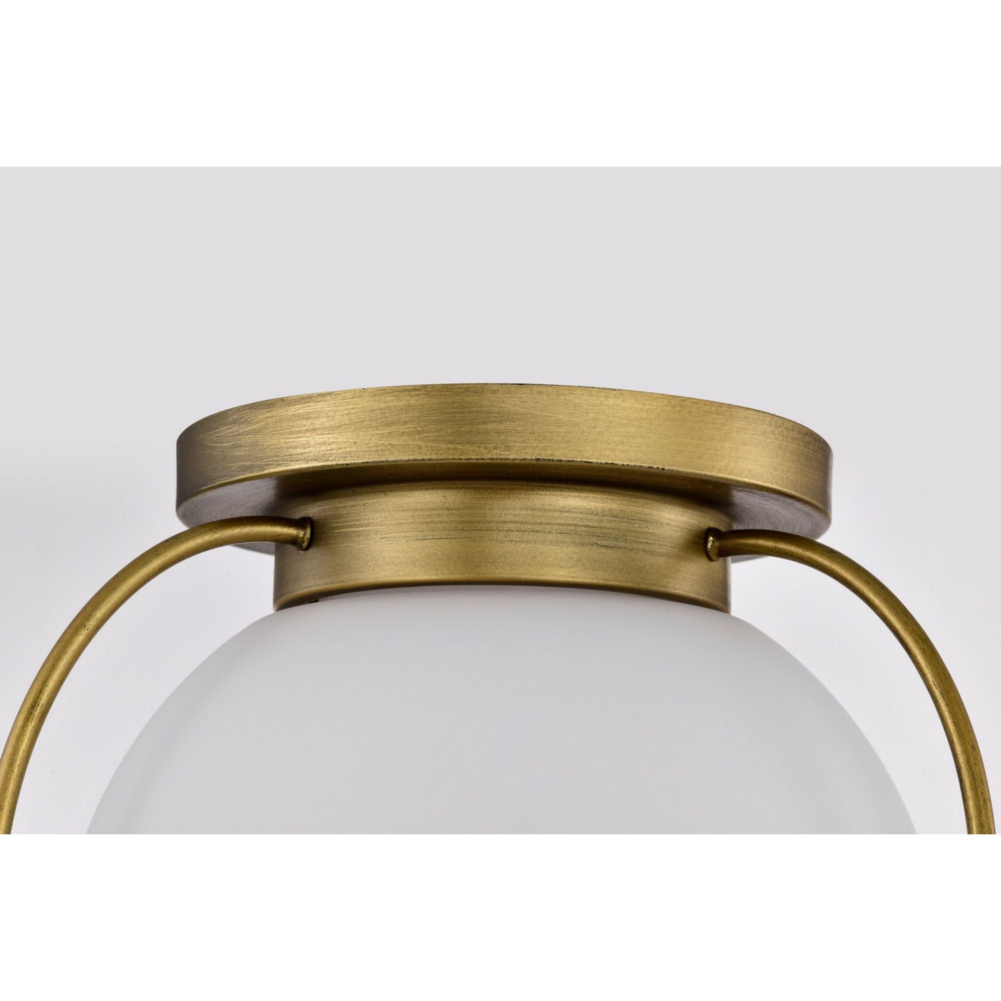 Lakeshore 13 in. Flush Mount Light Natural Brass Finish - Bees Lighting