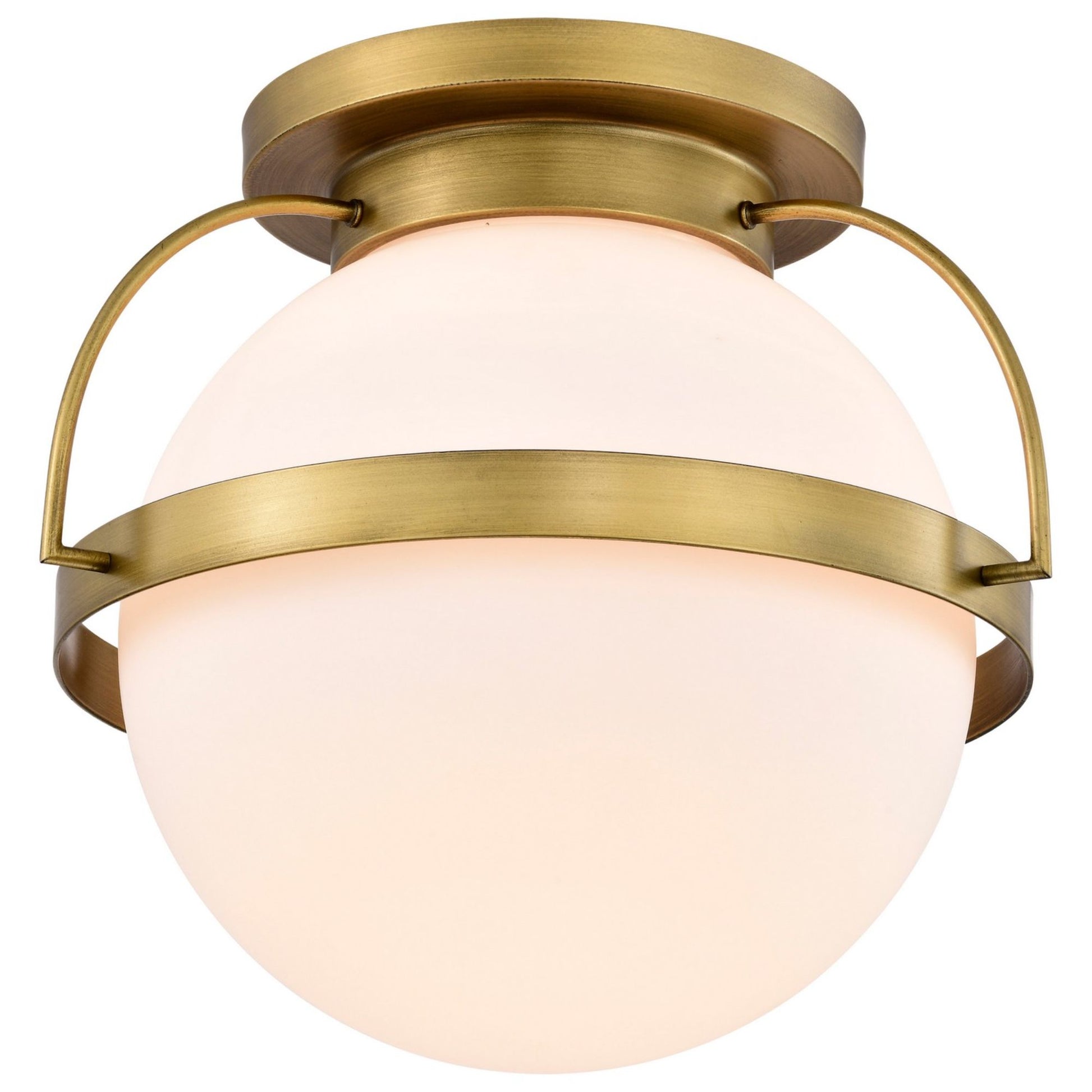 Lakeshore 18 in. Flush Mount Light Natural Brass Finish - Bees Lighting