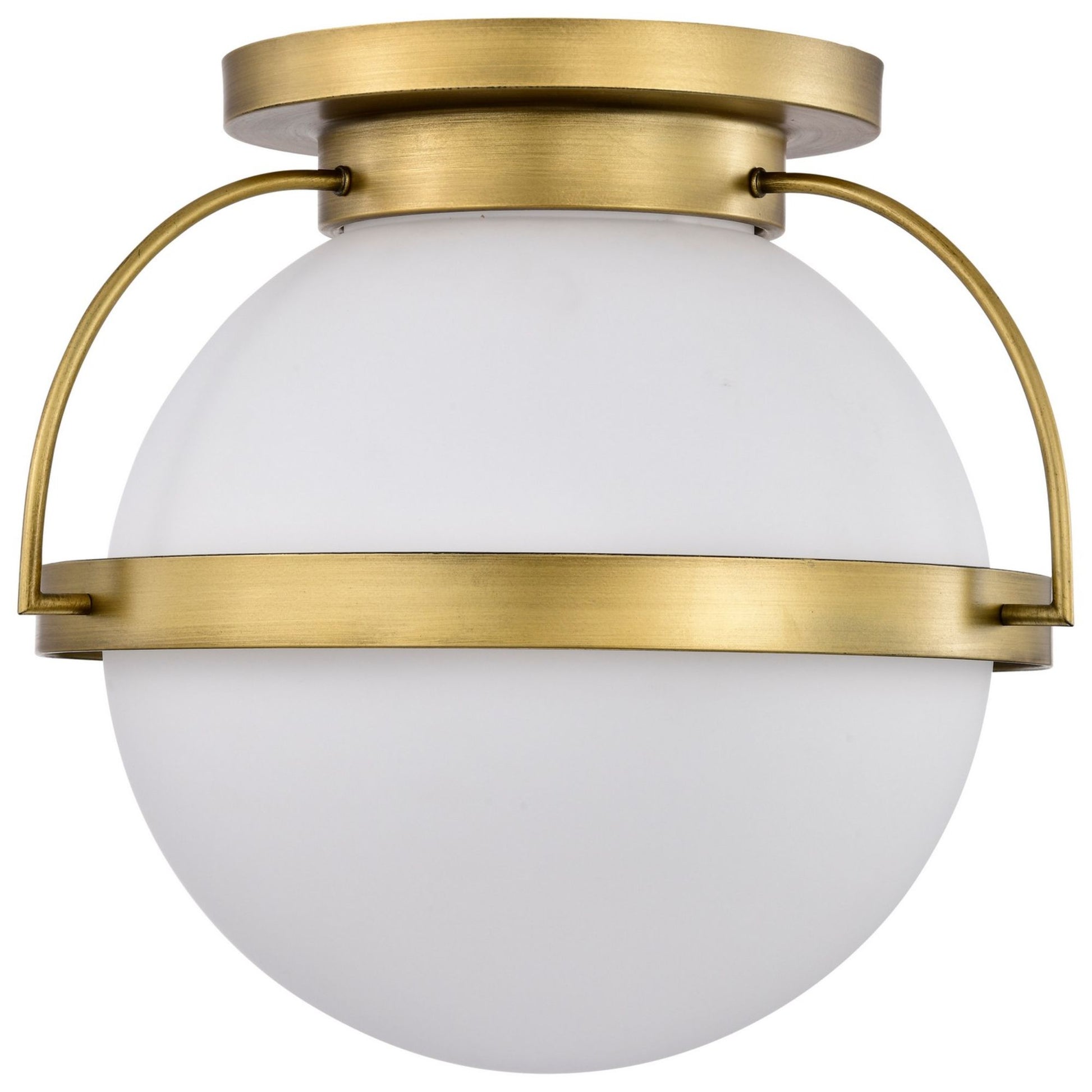 Lakeshore 18 in. Flush Mount Light Natural Brass Finish - Bees Lighting