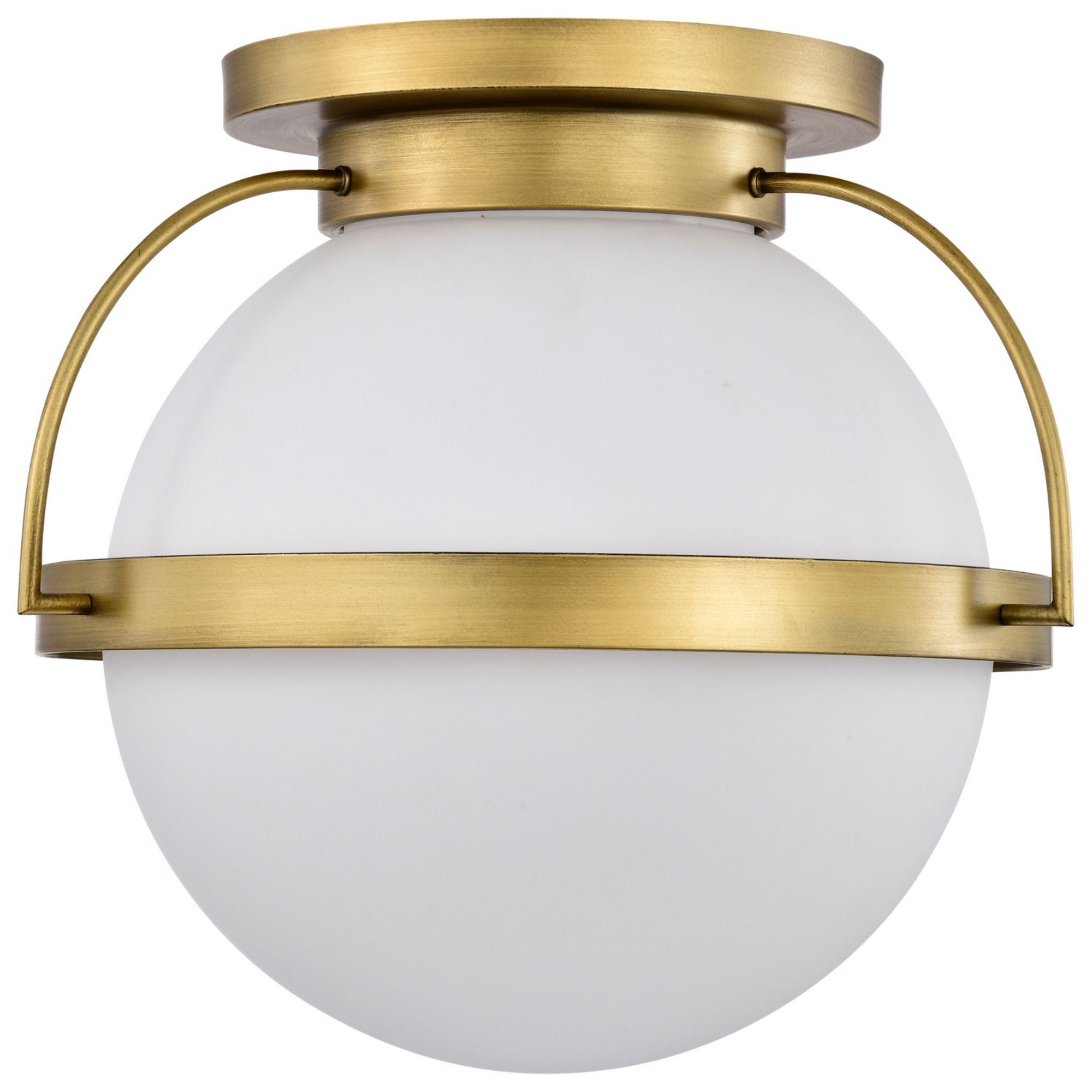 Lakeshore 18 in. Flush Mount Light Natural Brass Finish - Bees Lighting