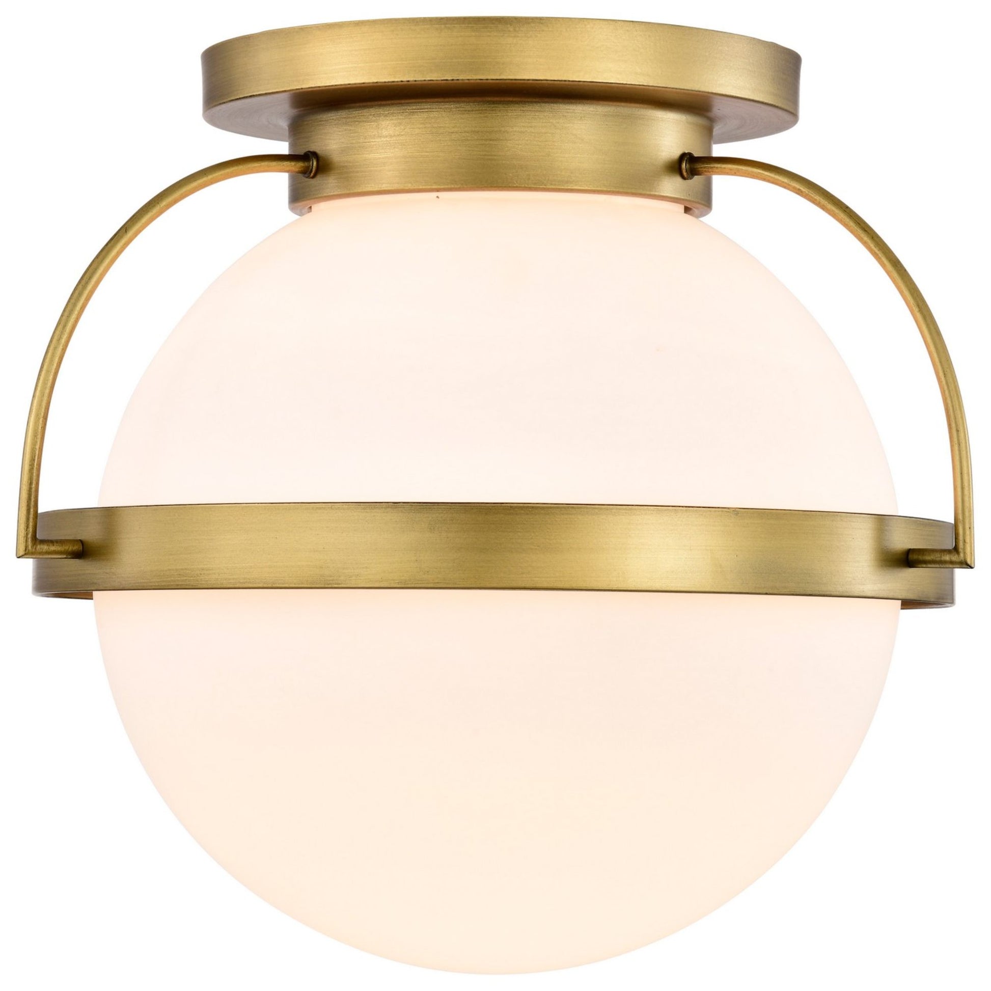 Lakeshore 18 in. Flush Mount Light Natural Brass Finish - Bees Lighting