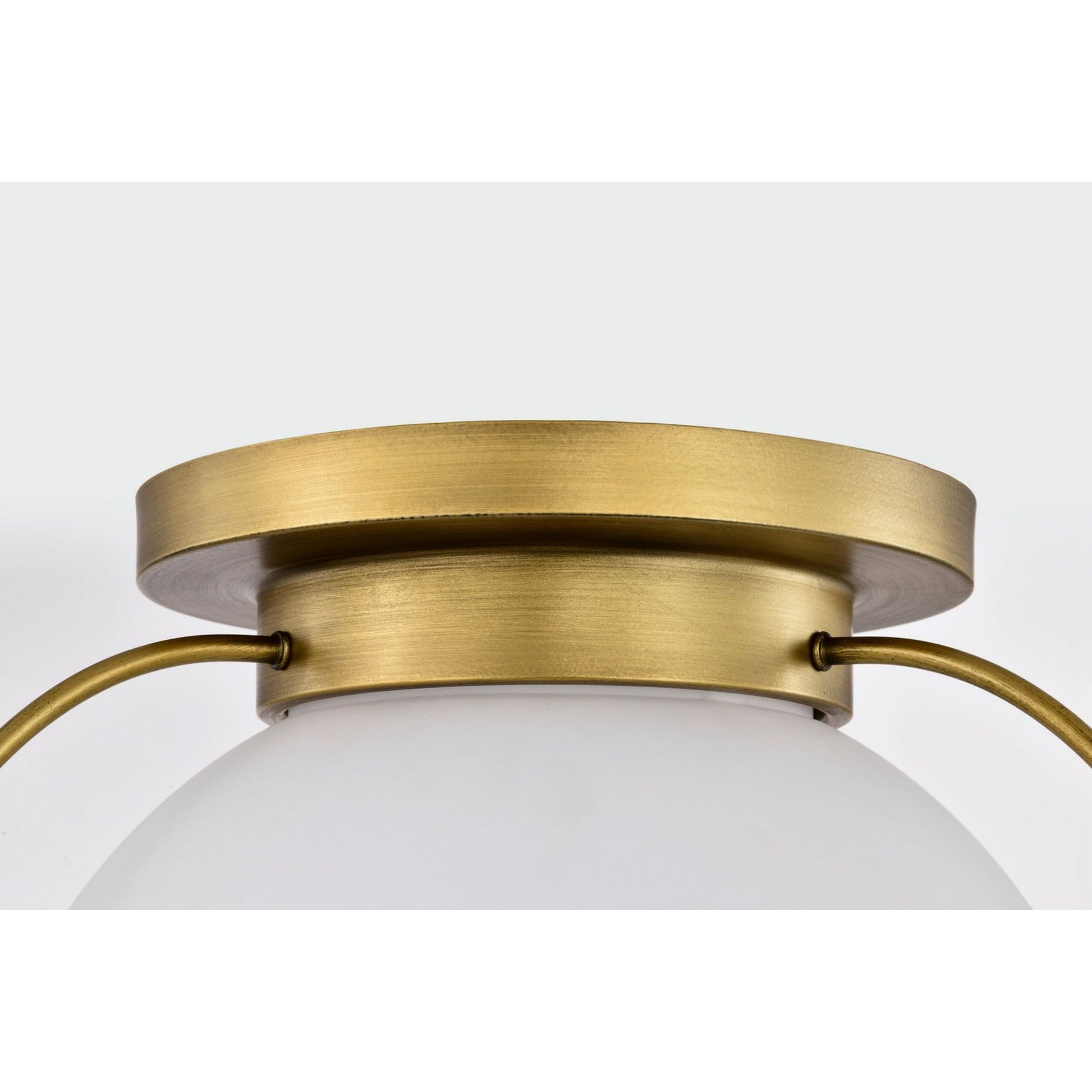 Lakeshore 18 in. Flush Mount Light Natural Brass Finish - Bees Lighting