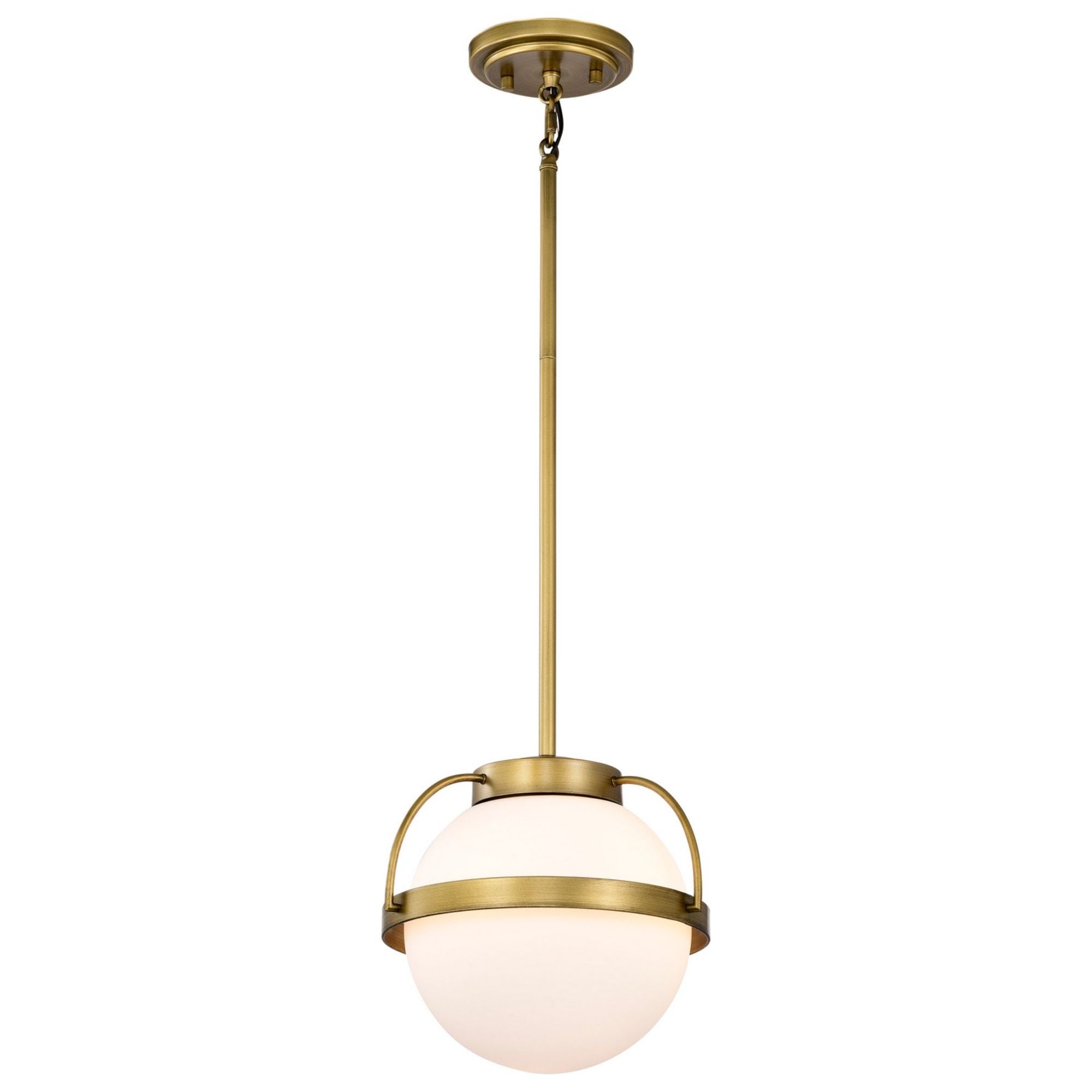 Lakeshore 10" Pendant, Natural Brass Finish - Bees Lighting