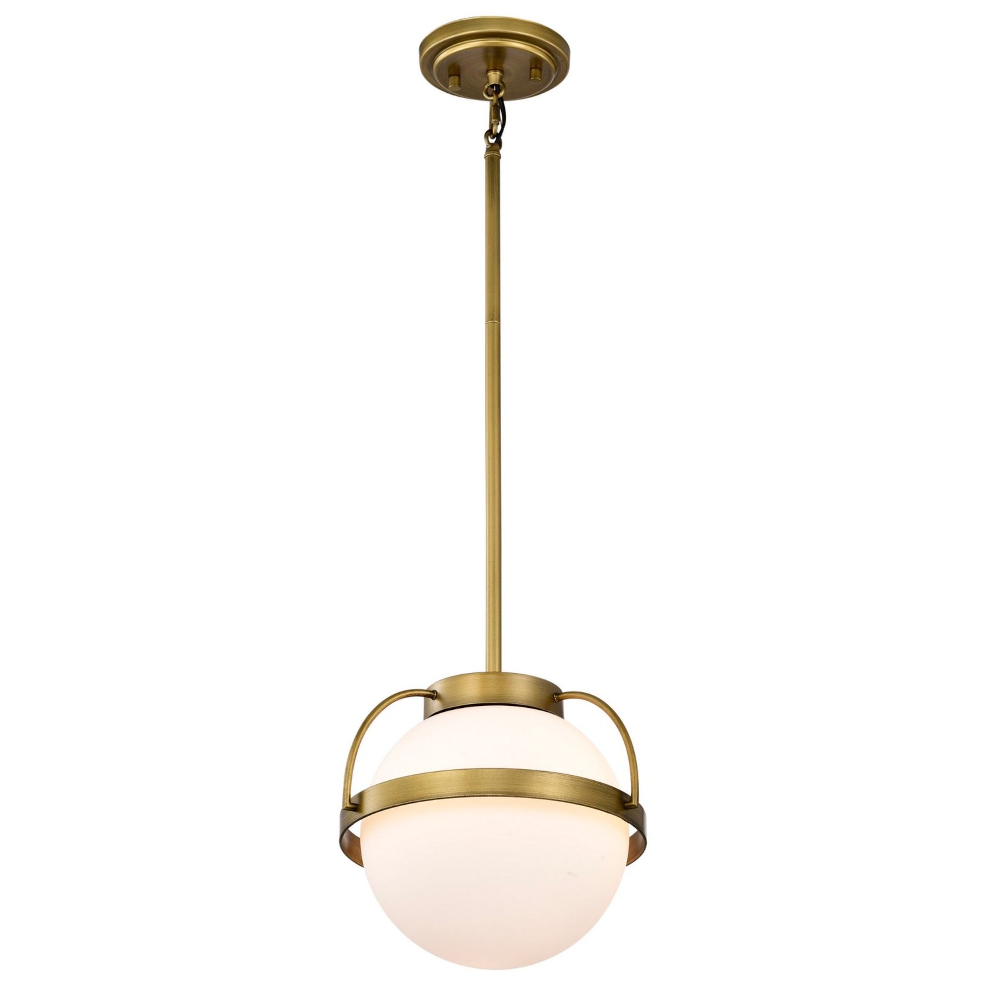 Lakeshore 10" Pendant, Natural Brass Finish - Bees Lighting