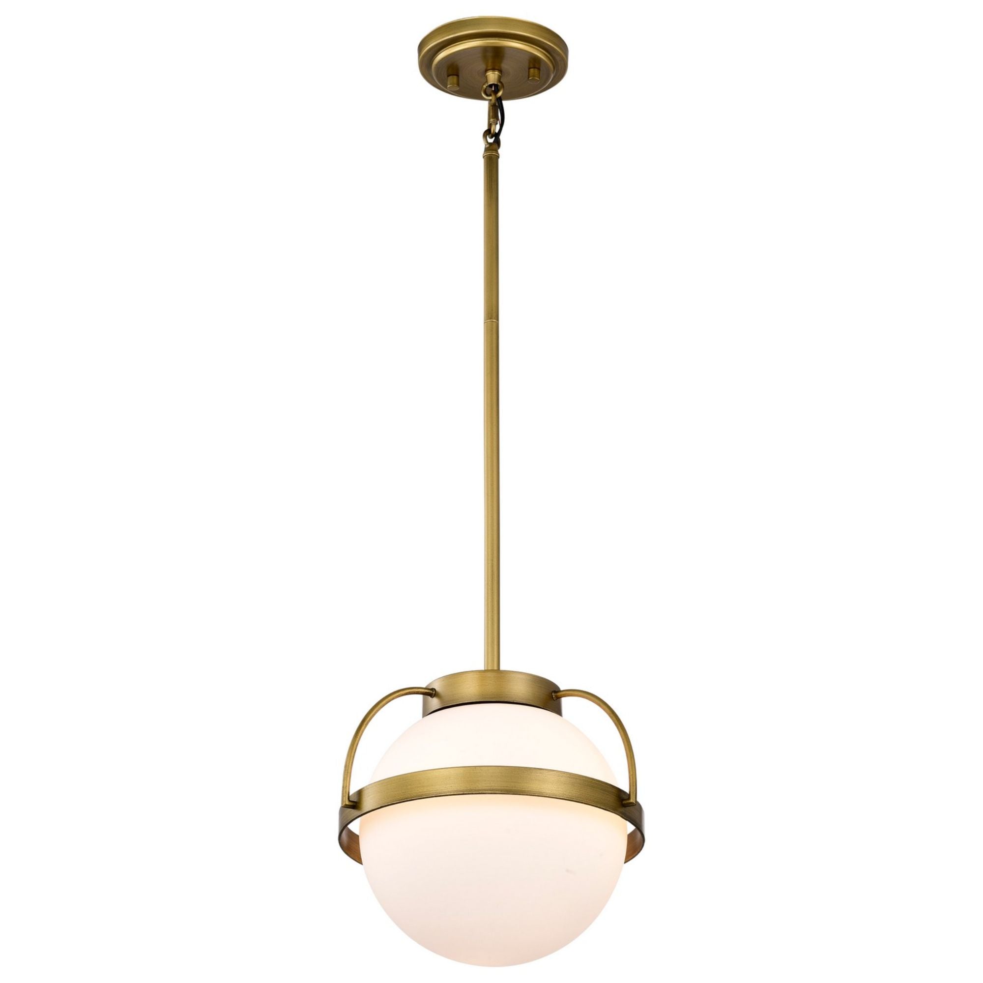 Lakeshore 10" Pendant, Natural Brass Finish - Bees Lighting