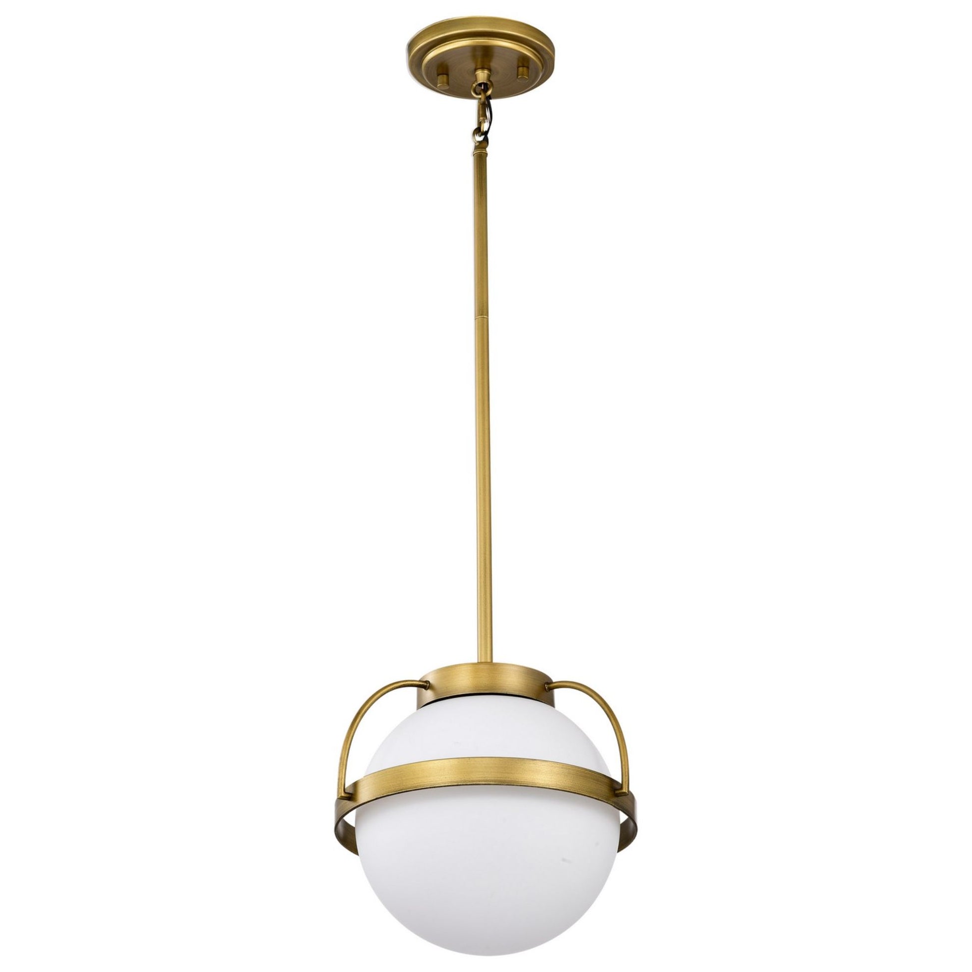 Lakeshore 10" Pendant, Natural Brass Finish - Bees Lighting