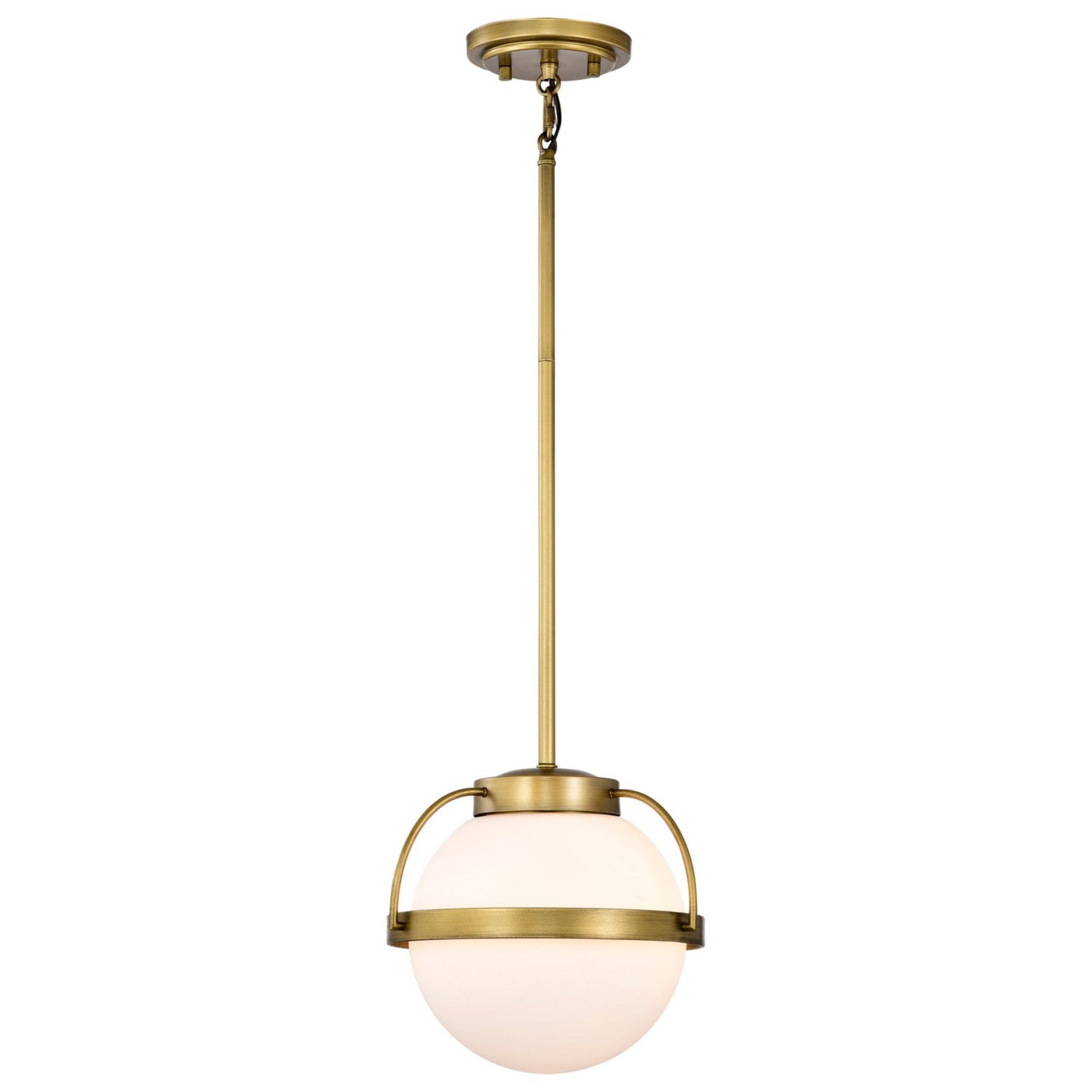 Lakeshore 10" Pendant, Natural Brass Finish - Bees Lighting