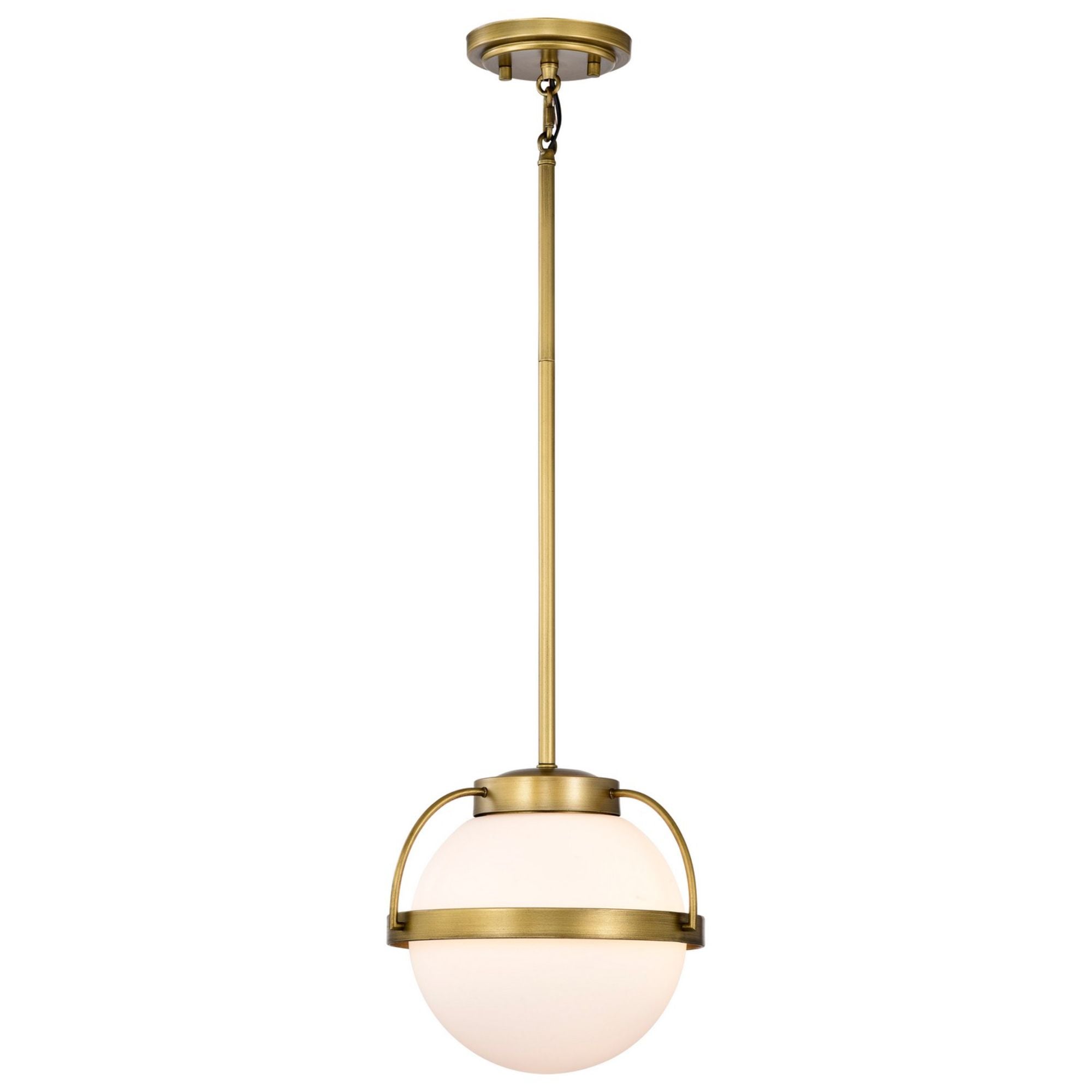 Lakeshore 10" Pendant, Natural Brass Finish - Bees Lighting