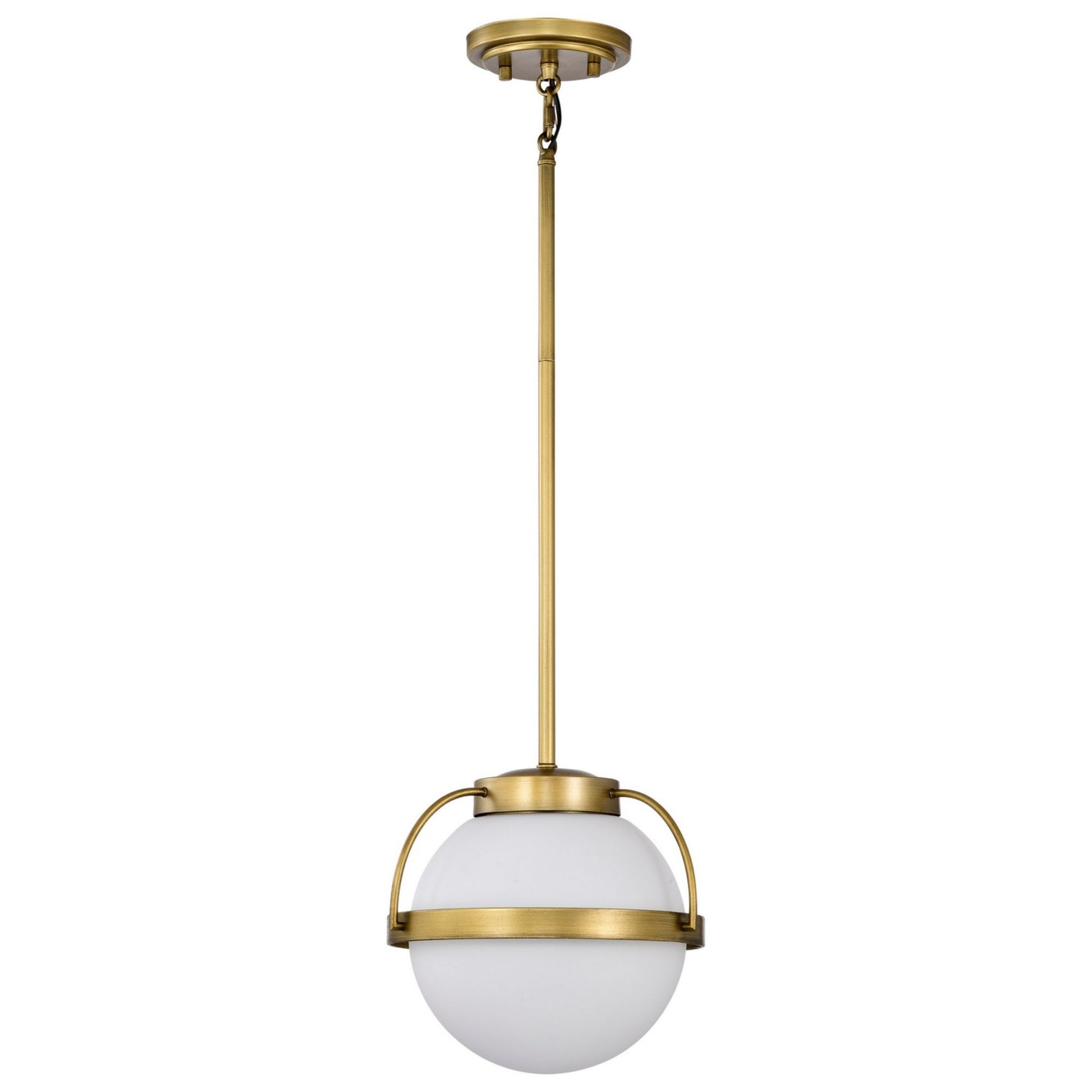 Lakeshore 10" Pendant, Natural Brass Finish - Bees Lighting