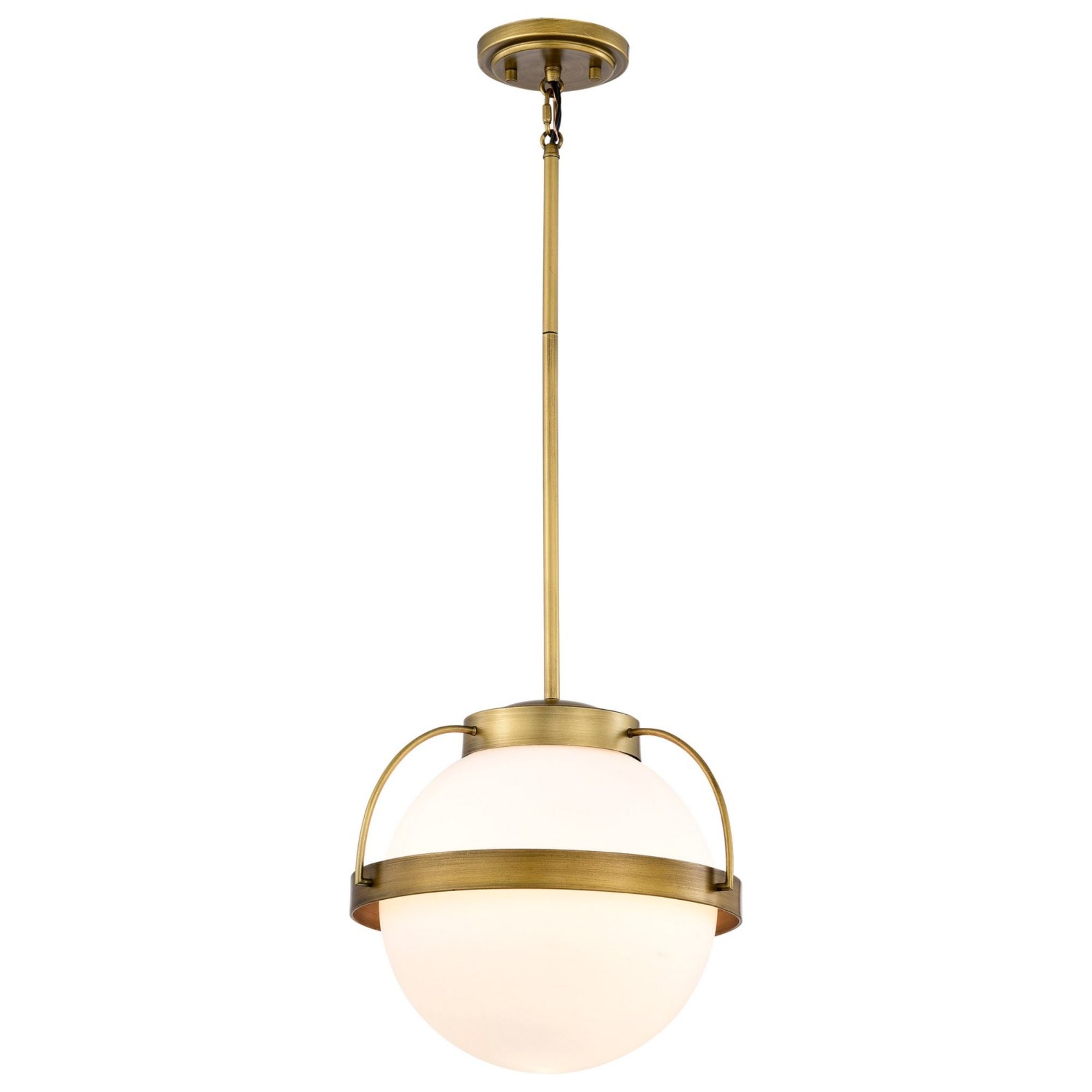 Lakeshore 13" Pendant, Natural Brass Finish - Bees Lighting