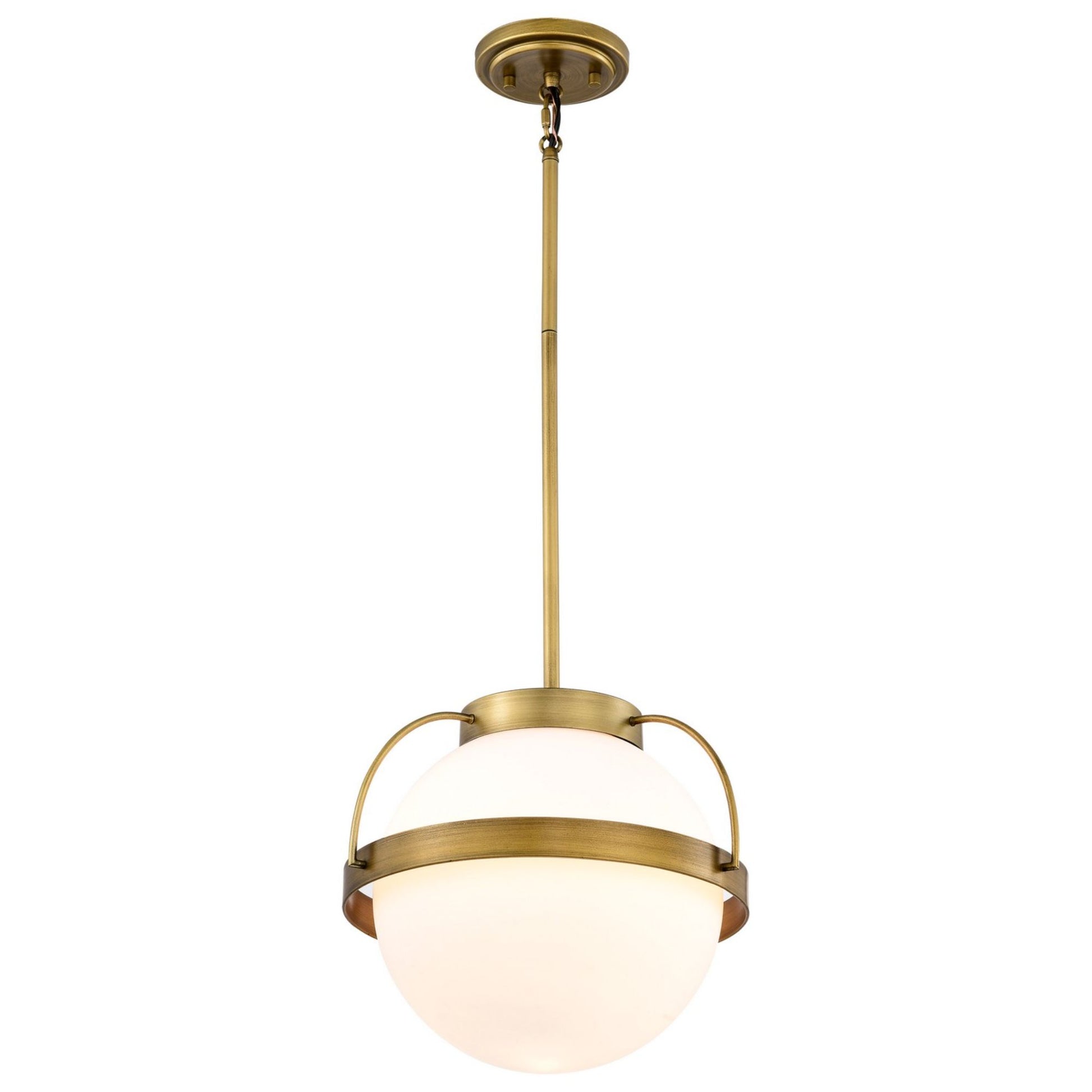 Lakeshore 13" Pendant, Natural Brass Finish - Bees Lighting