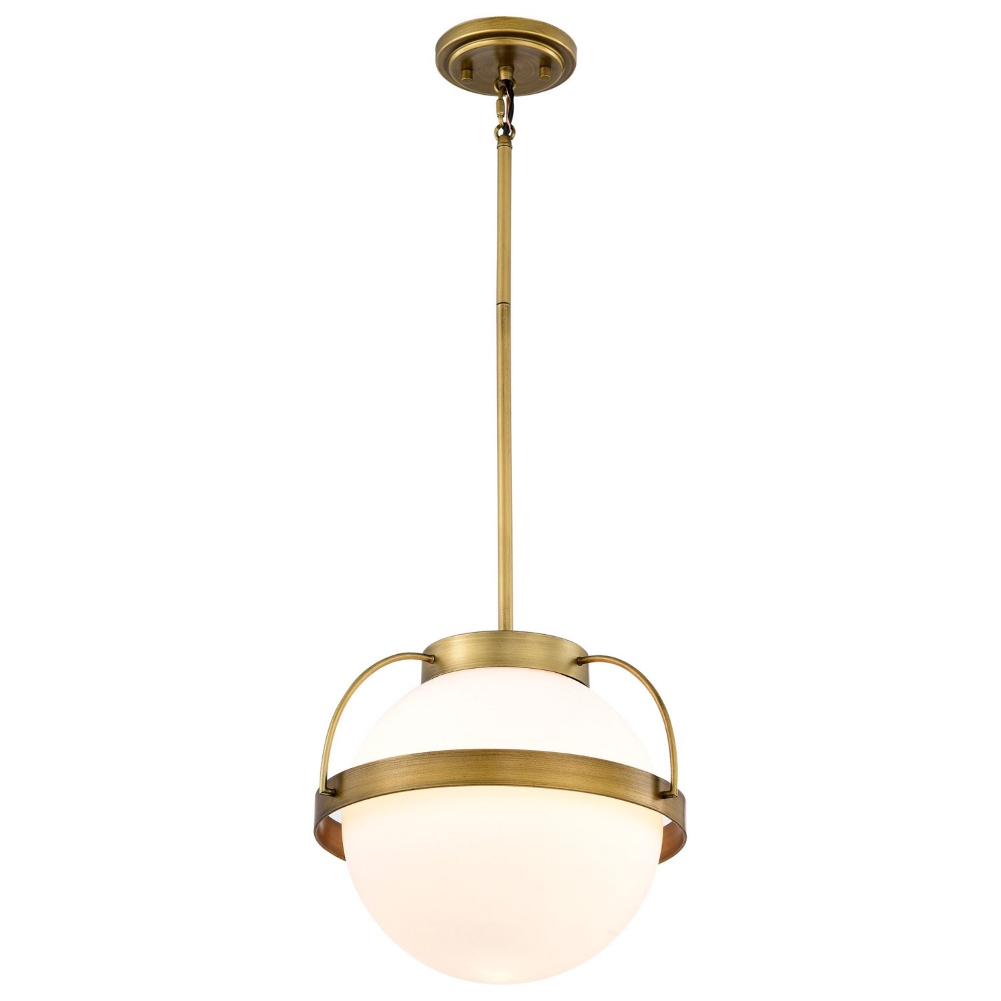 Lakeshore 13" Pendant, Natural Brass Finish - Bees Lighting