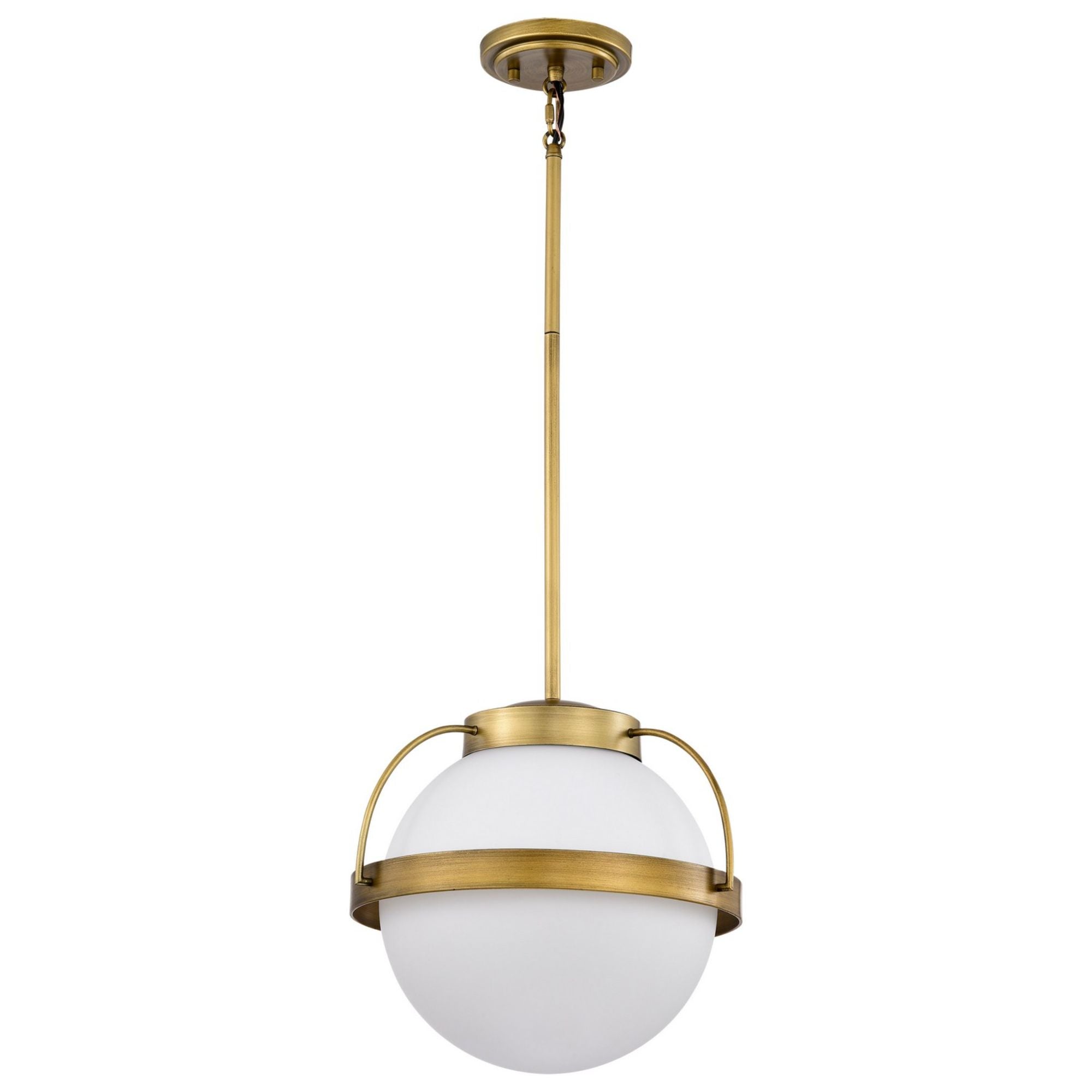 Lakeshore 1 Light Pendant Light, White Opal Glass - Bees Lighting