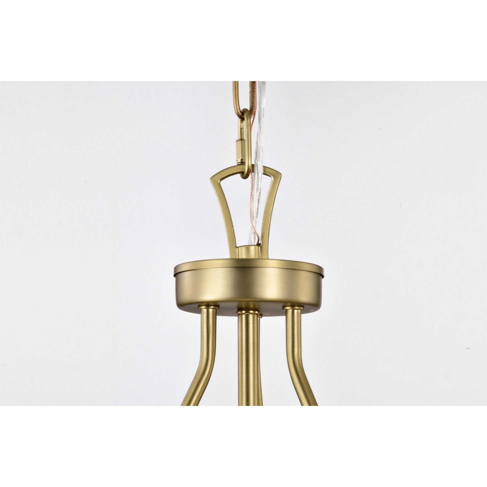 Boliver 12" 3 lights Pendant, Vintage Brass Finish - Bees Lighting