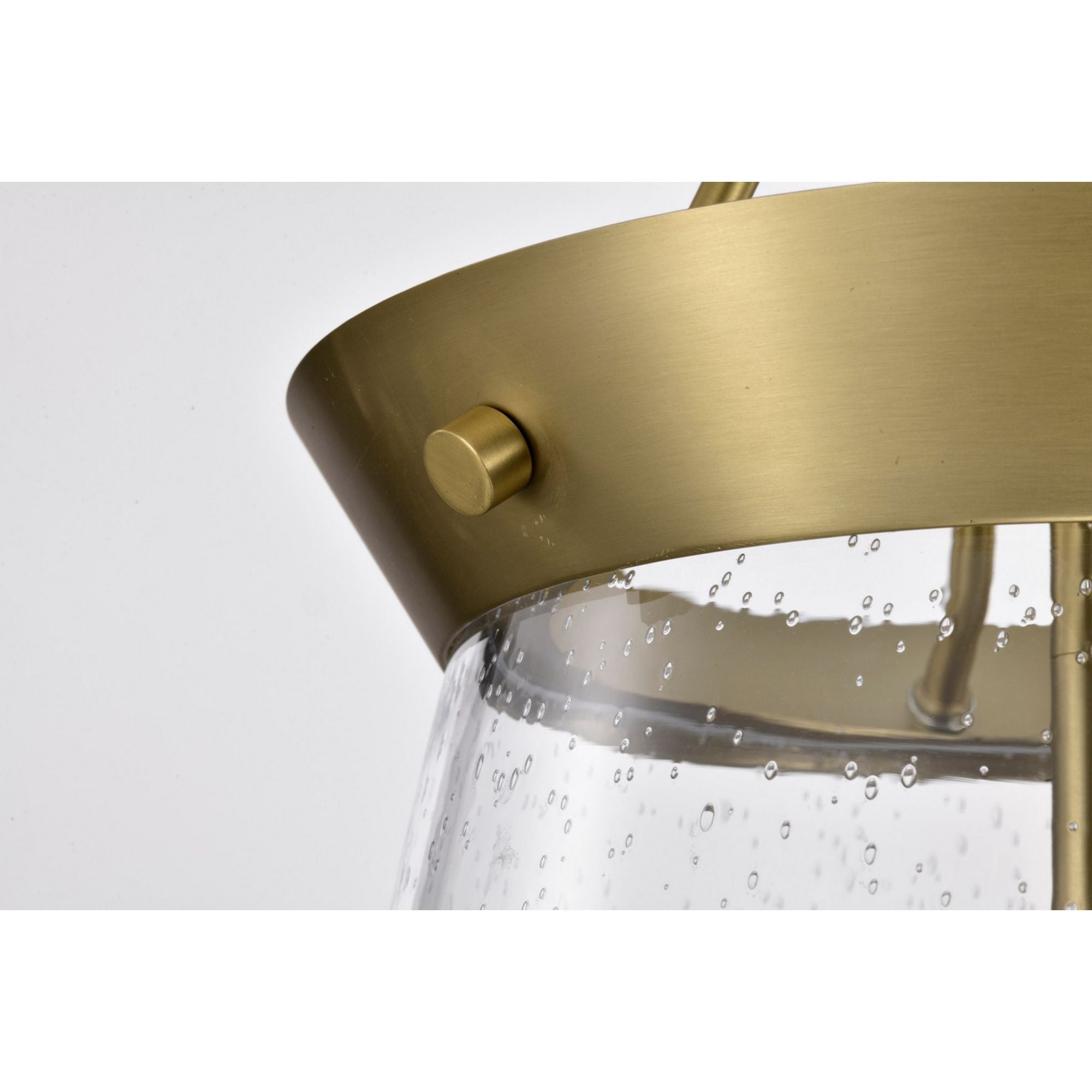 Boliver 12" 3 lights Pendant, Vintage Brass Finish - Bees Lighting