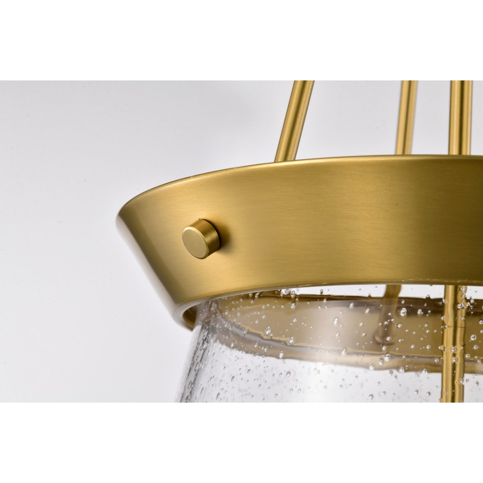Boliver 14" 3 lights Pendant, Vintage Brass Finish - Bees Lighting