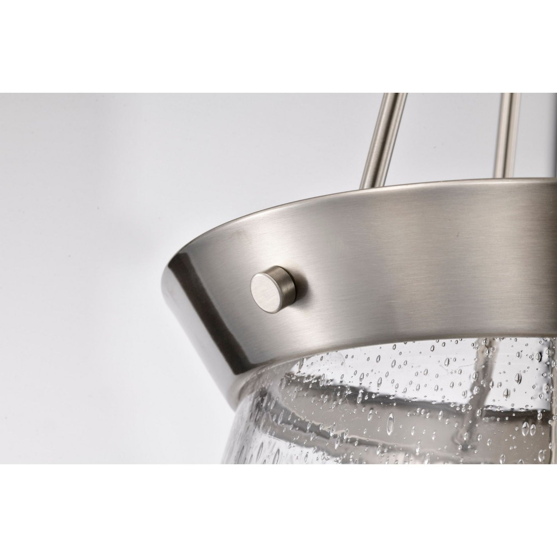Boliver 14" 3 lights Pendant, Brushed Nickel Finish - Bees Lighting