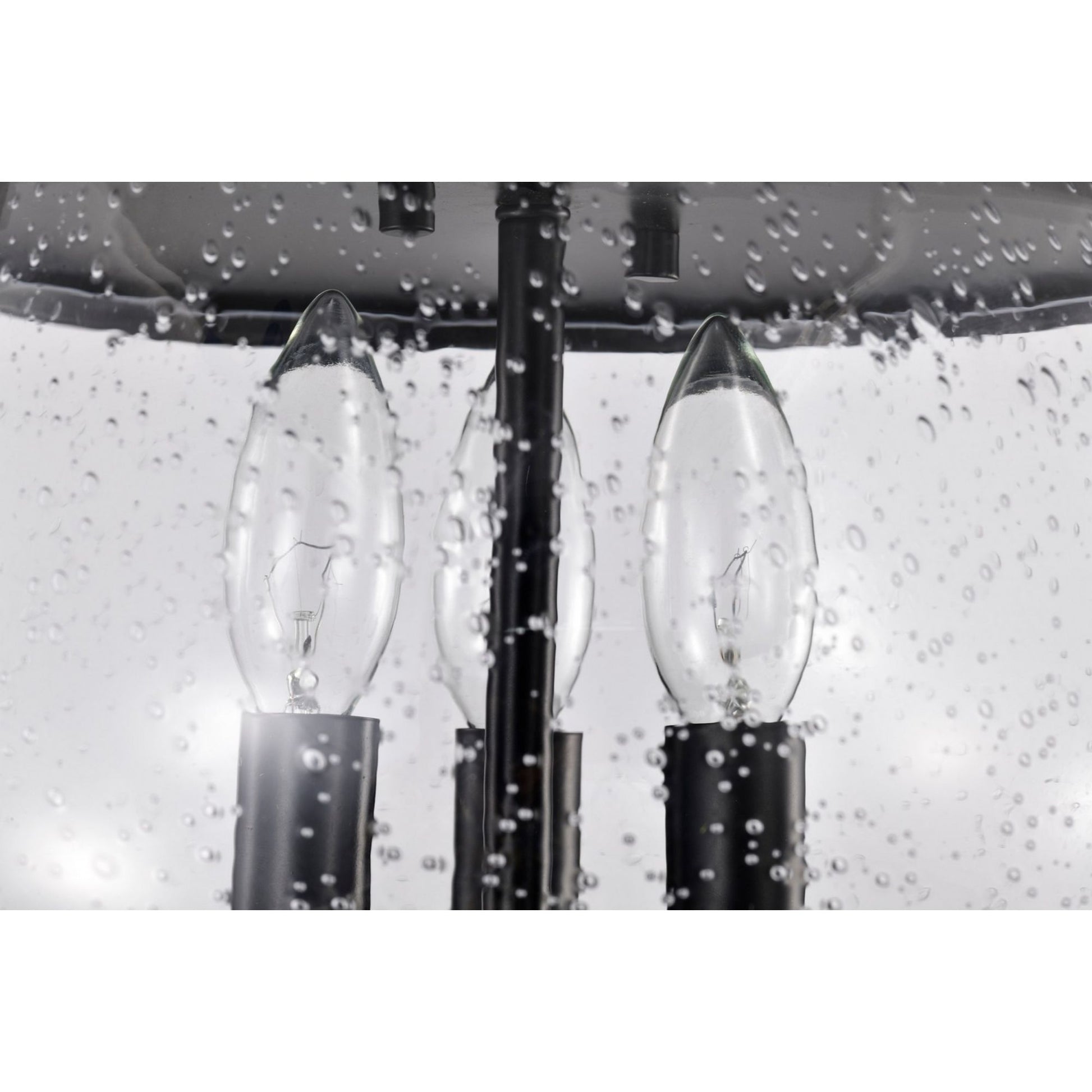 Boliver 14" 3 lights Flush Mount, Matte Black Finish - Bees Lighting