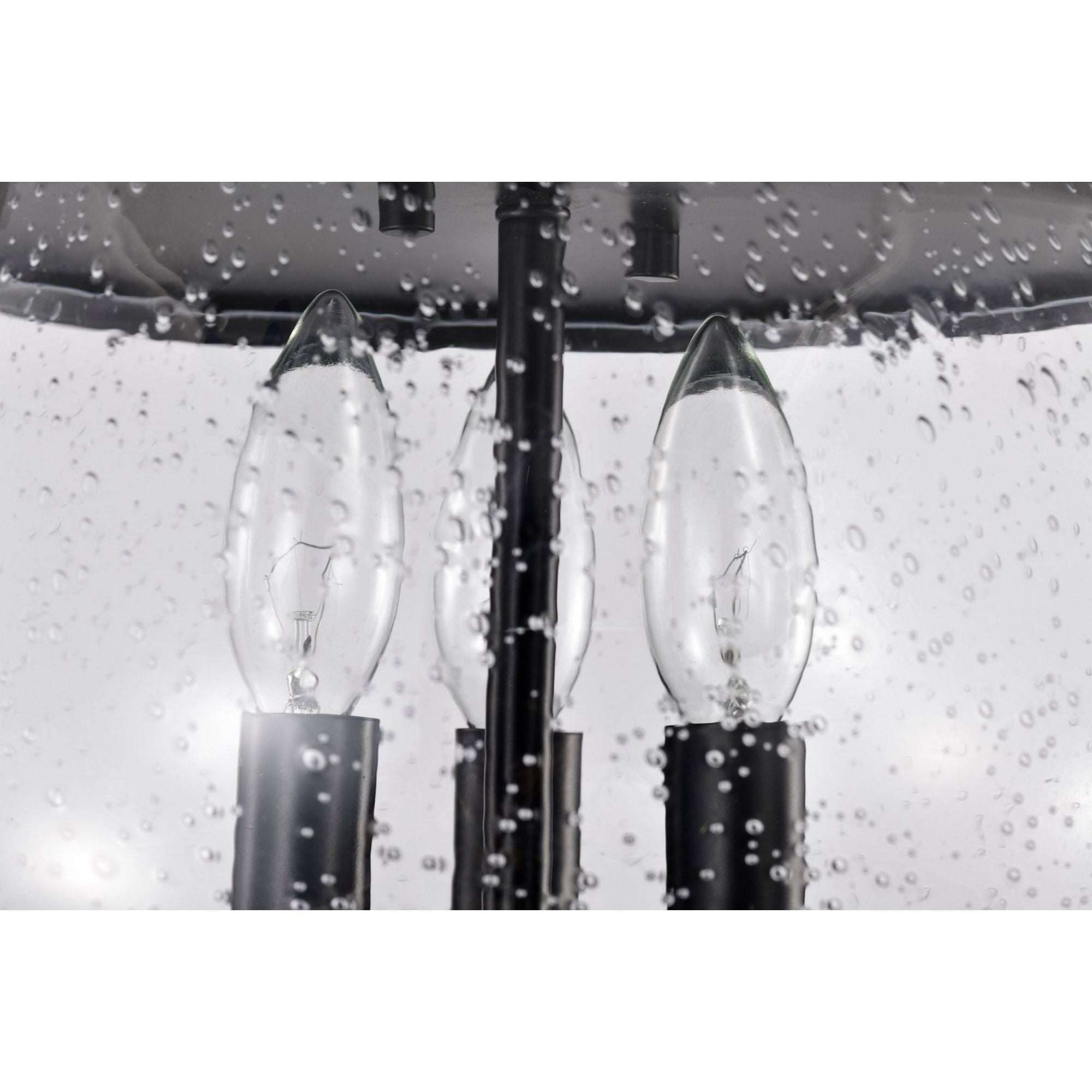 Boliver 14" 3 lights Flush Mount, Matte Black Finish - Bees Lighting