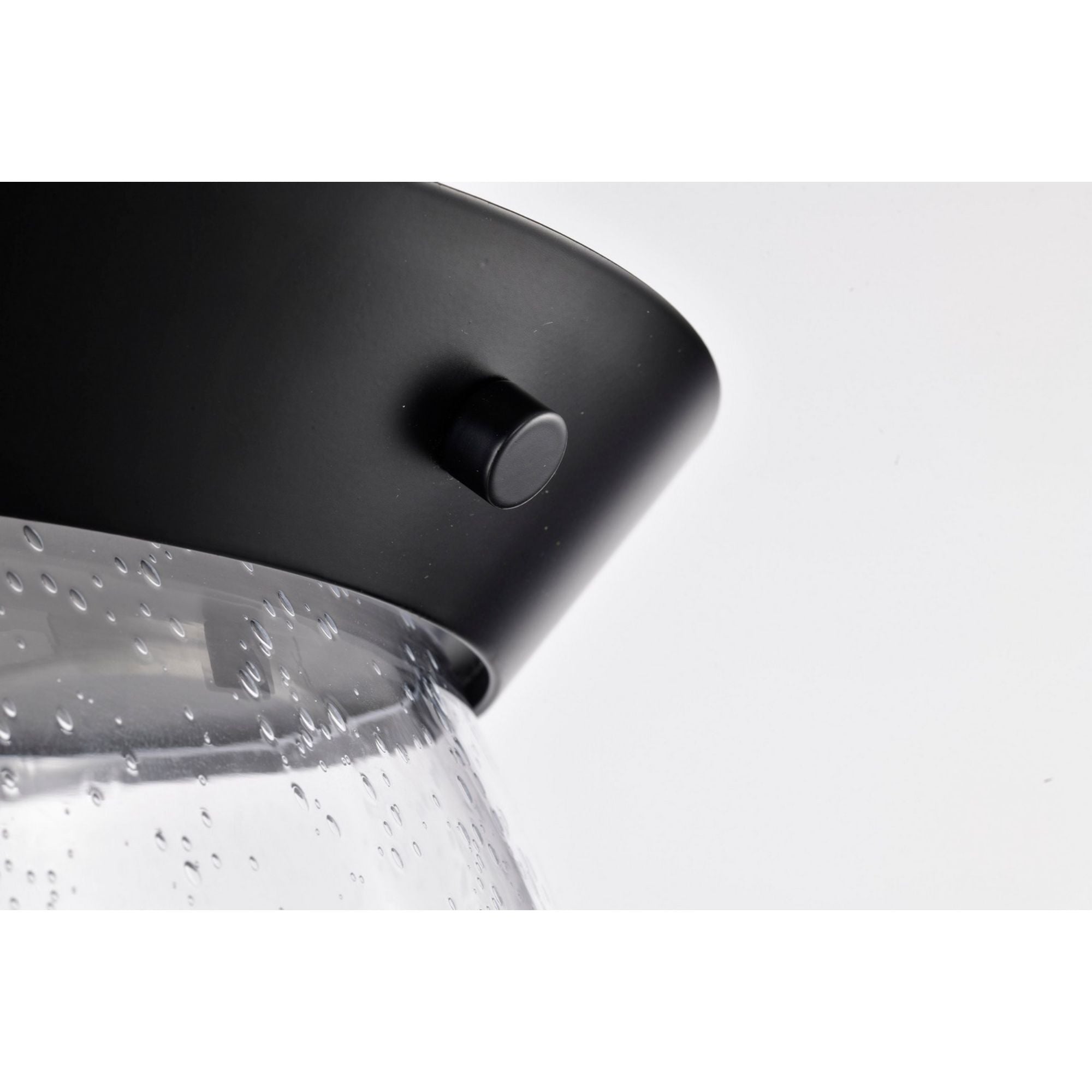 Boliver 14" 3 lights Flush Mount, Matte Black Finish - Bees Lighting