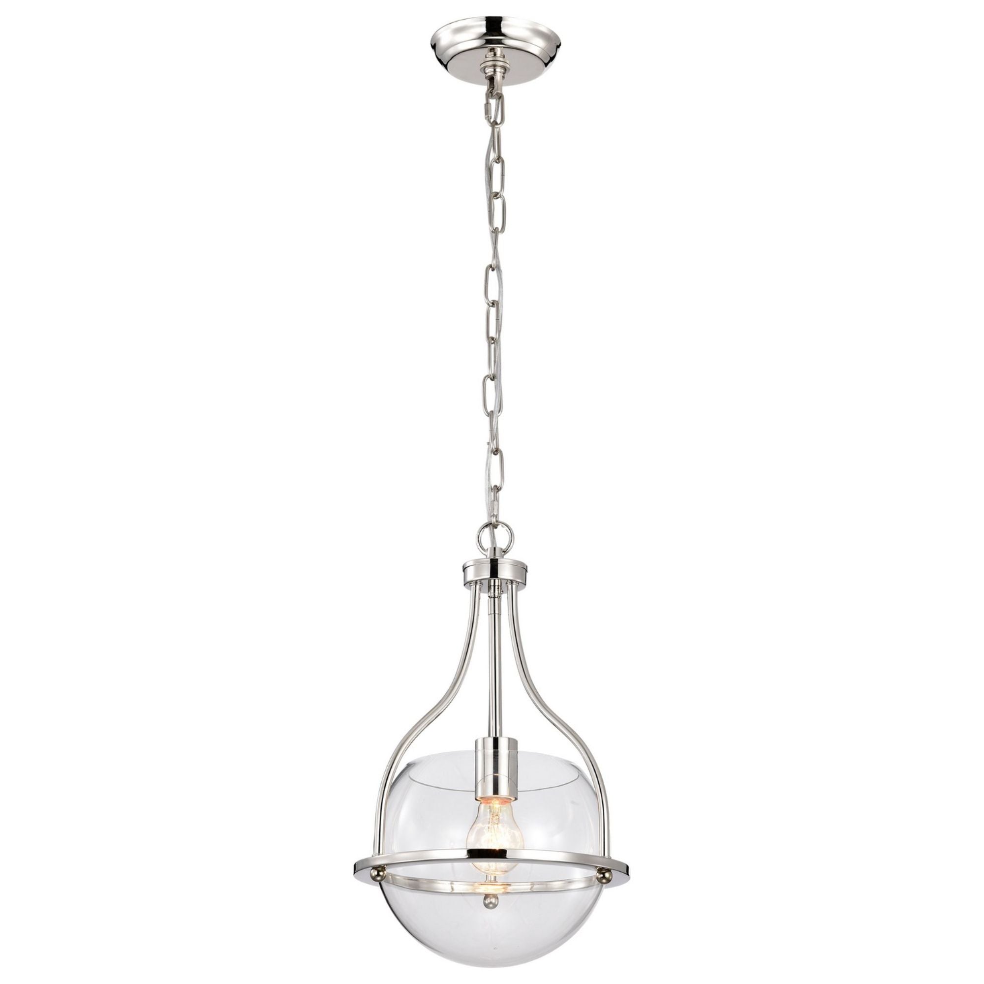 Amado 10" Pendant, Polished Nickel Finish - Bees Lighting