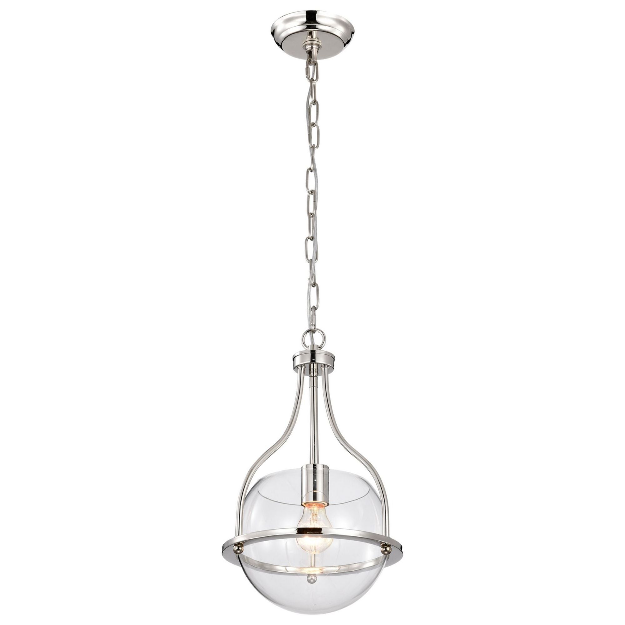 Amado 10" Pendant, Polished Nickel Finish - Bees Lighting