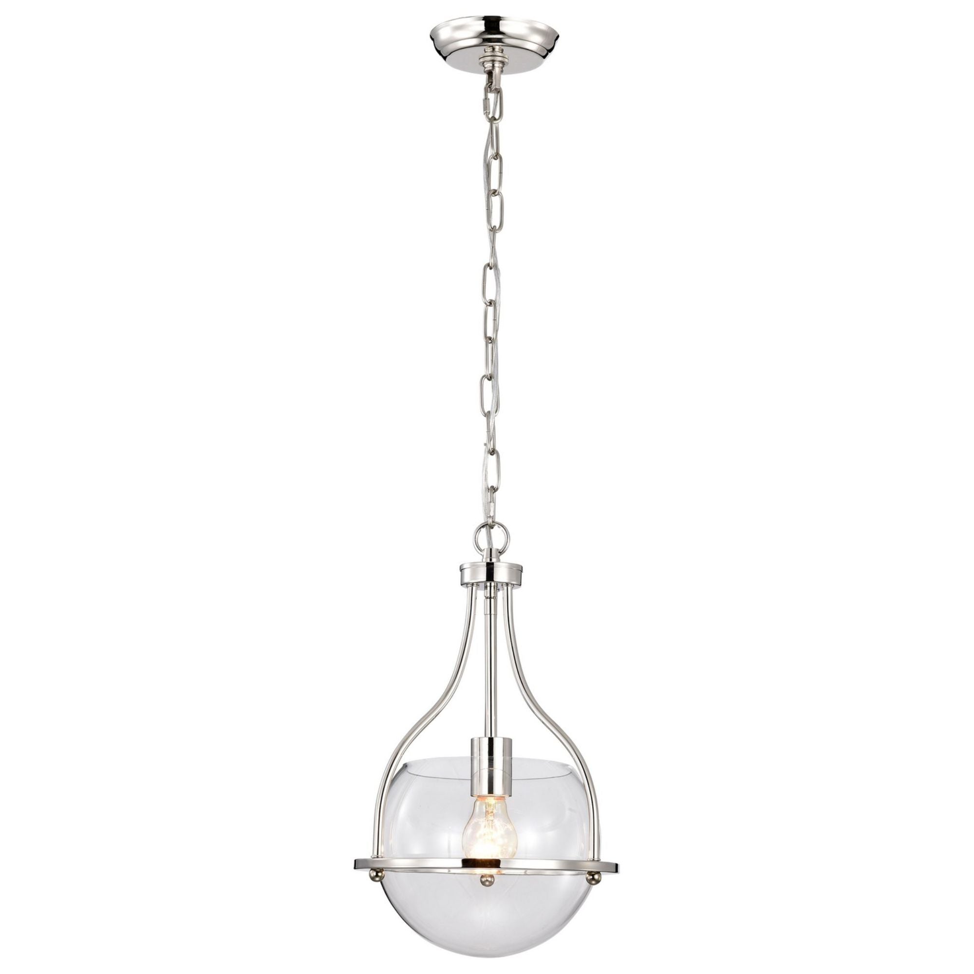 Amado 10" Pendant, Polished Nickel Finish - Bees Lighting